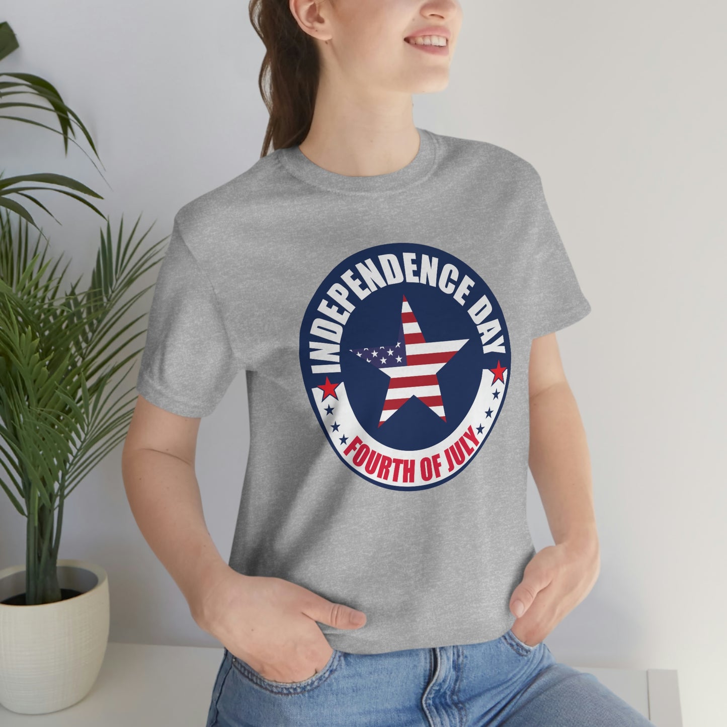 Independence Day Happy 4th of July Unisex Jersey Short Sleeve Tee