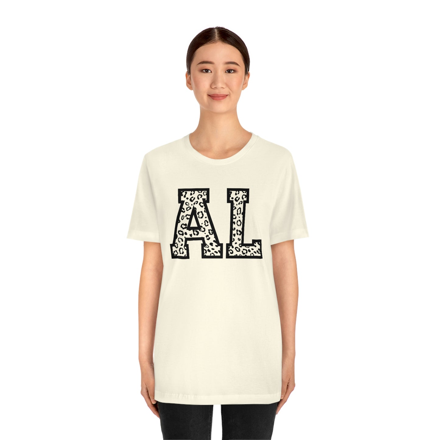 Alabama AL Leopard Unisex Jersey Short Sleeve T-shirt