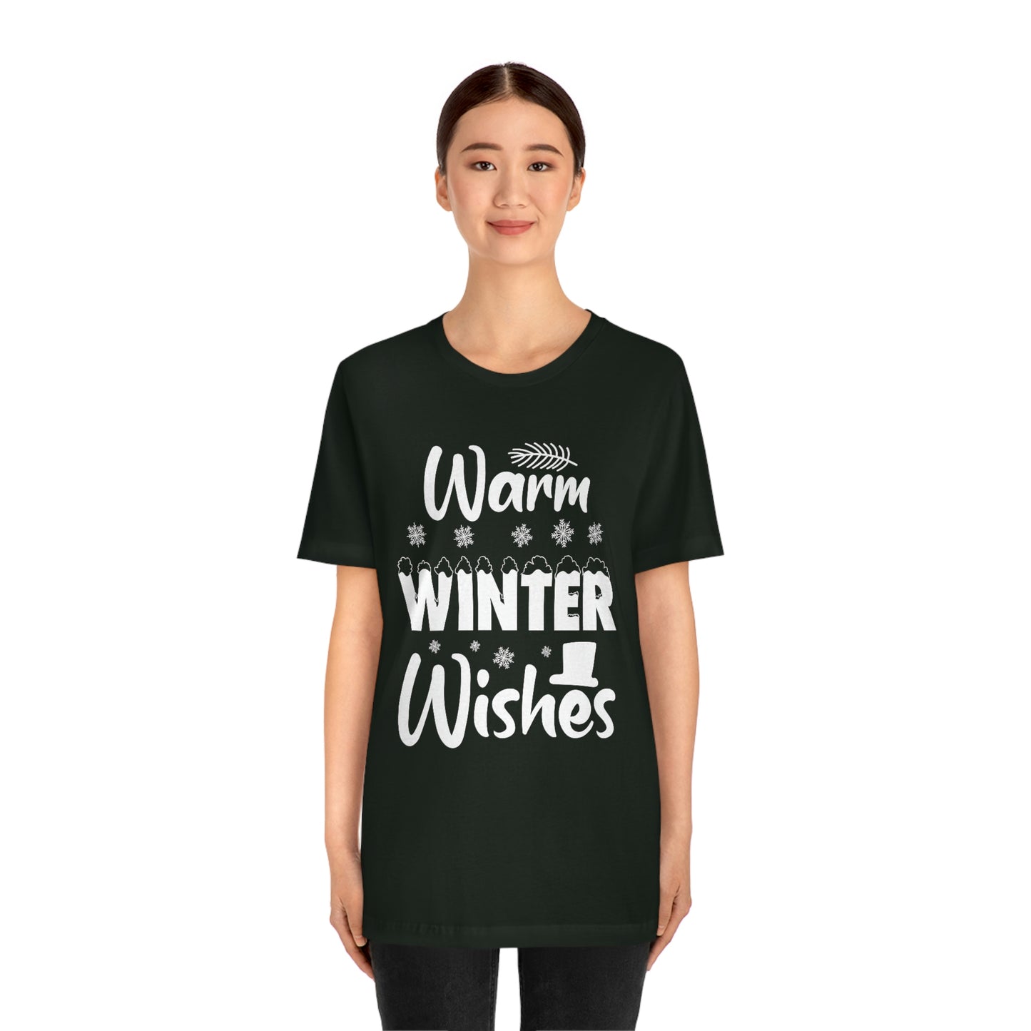 Warm Winter Wishes Unisex Jersey Short Sleeve Tee