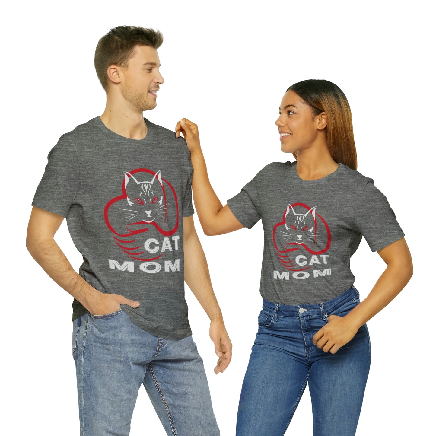Cat Mom Short Sleeve T-shirt