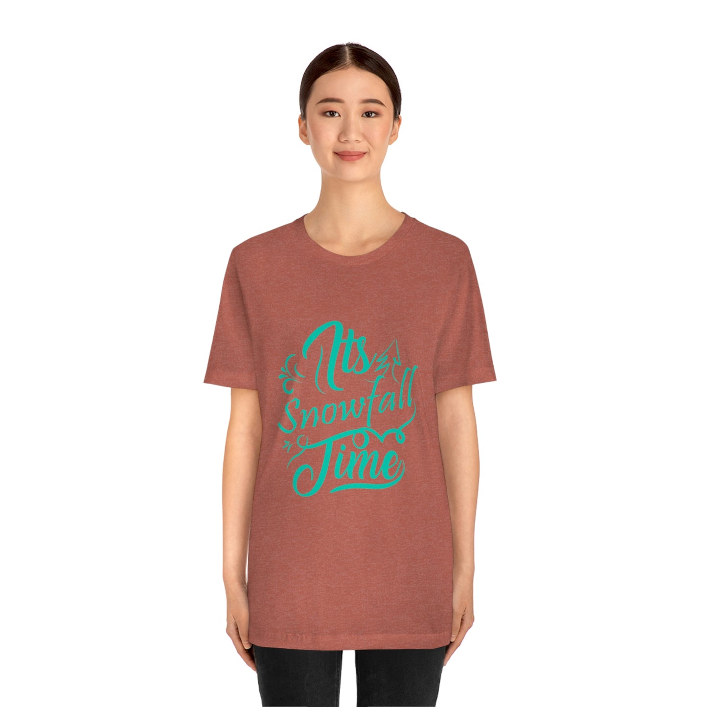 It's Snowfall Time Print Unisex Jersey Short Sleeve Tee