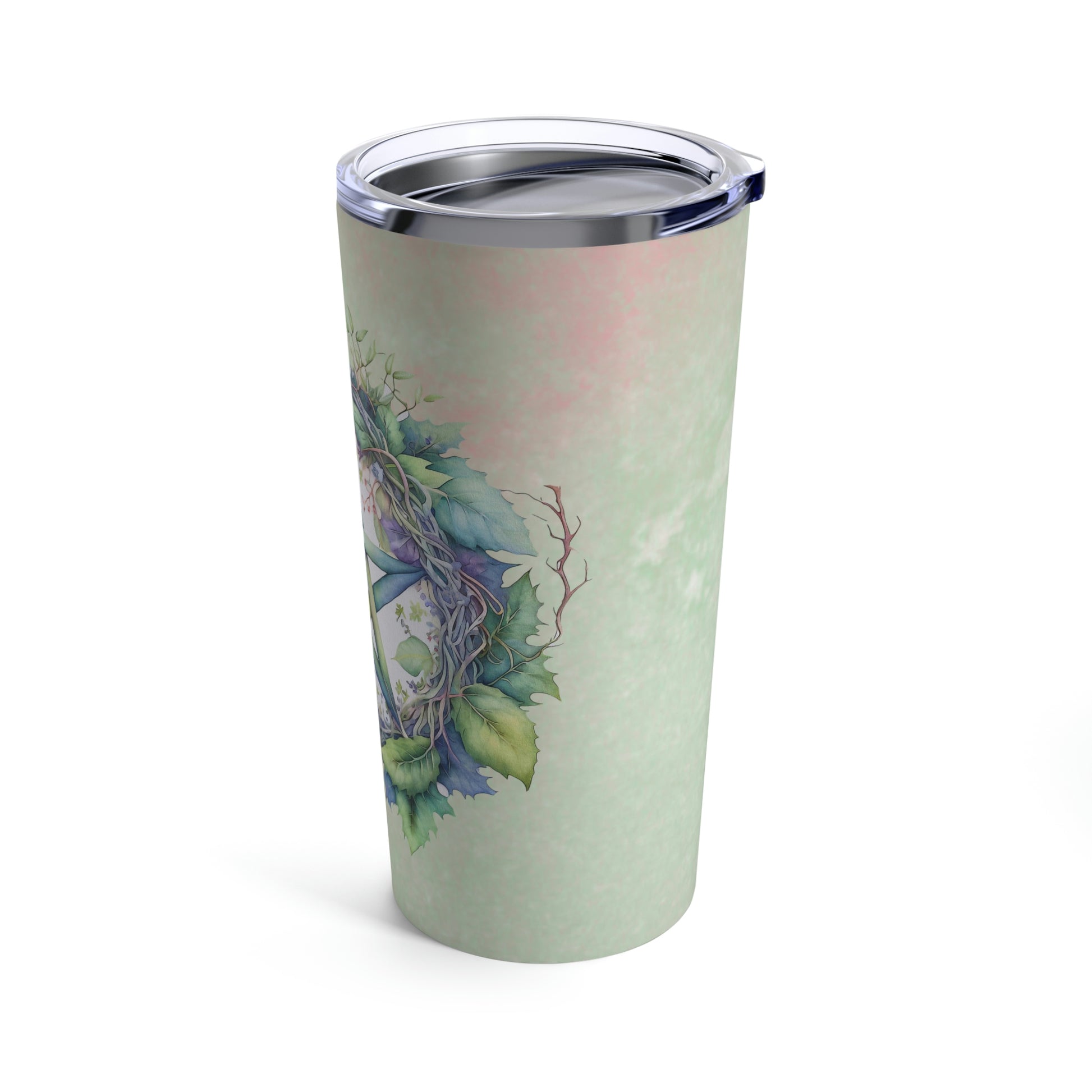 Spring Flower Pentacle Watercolor Tumbler 20oz