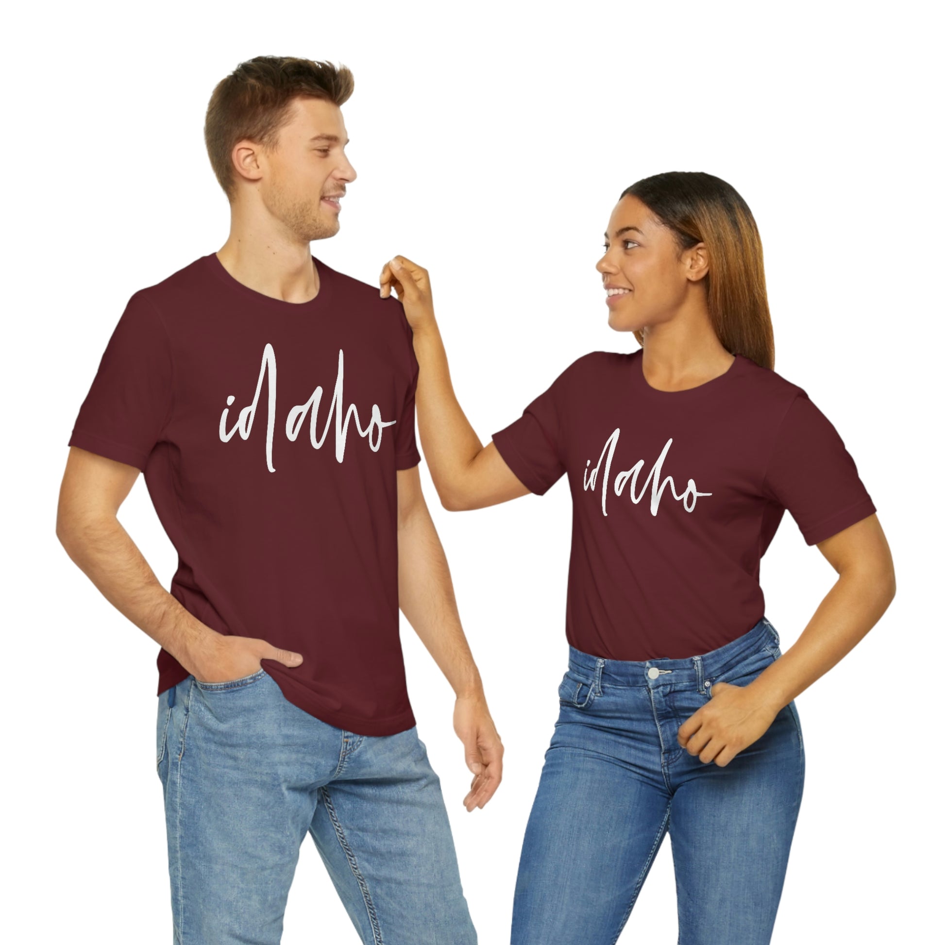 Idaho White Script Short Sleeve T-shirt