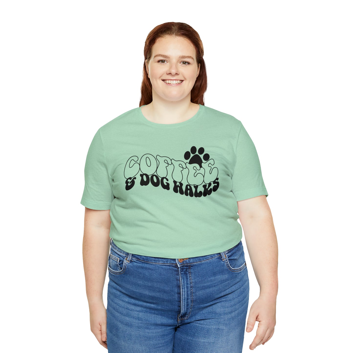 Coffee & Dog Walks Short Sleeve T-shirt