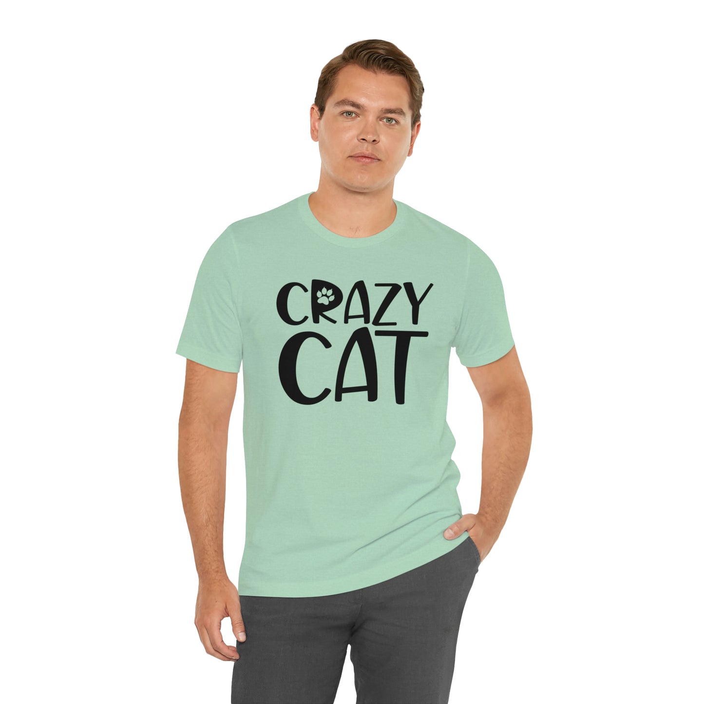 Crazy Cat Short Sleeve T-shirt