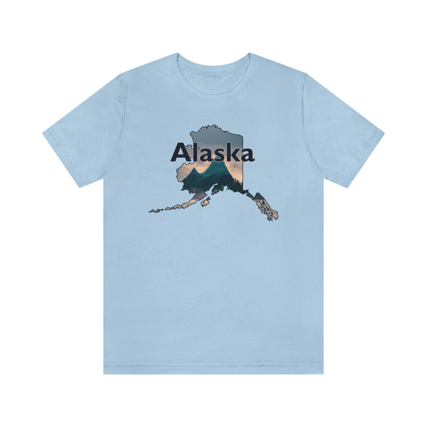 Alaska Mountains Unisex Jersey Short Sleeve T-shirt