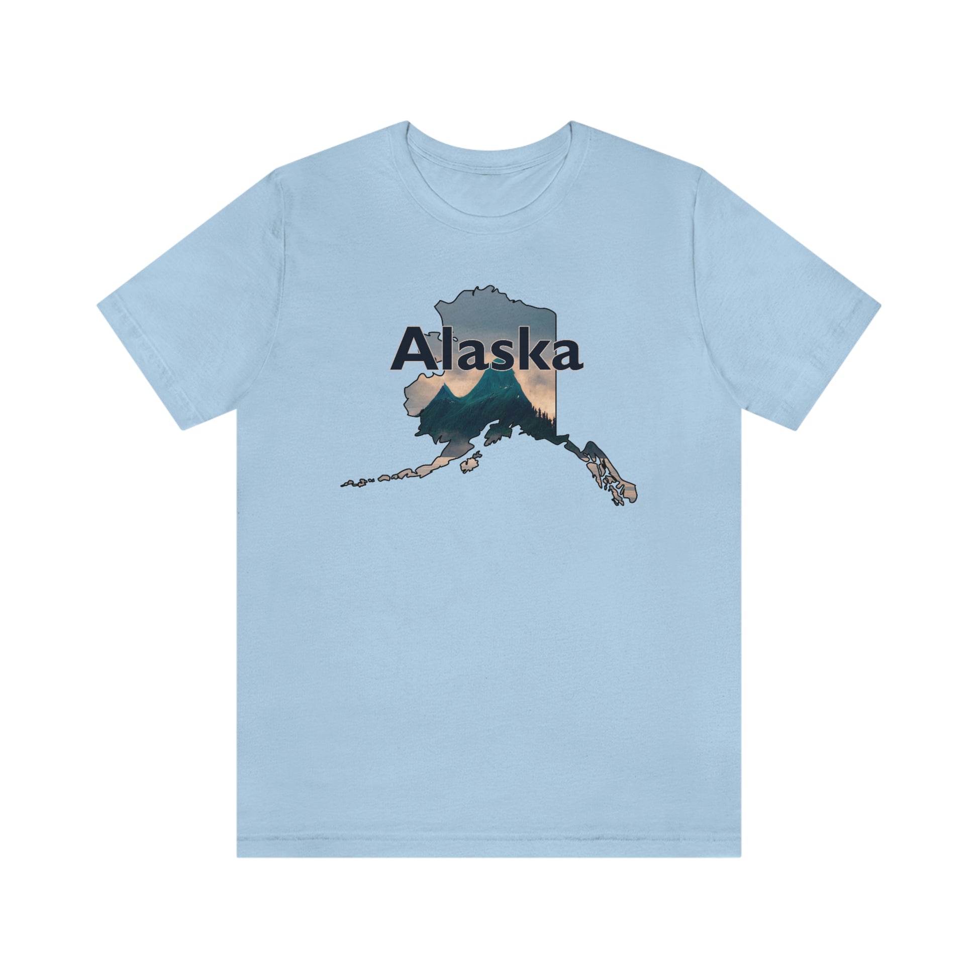 Alaska Mountains Unisex Jersey Short Sleeve T-shirt