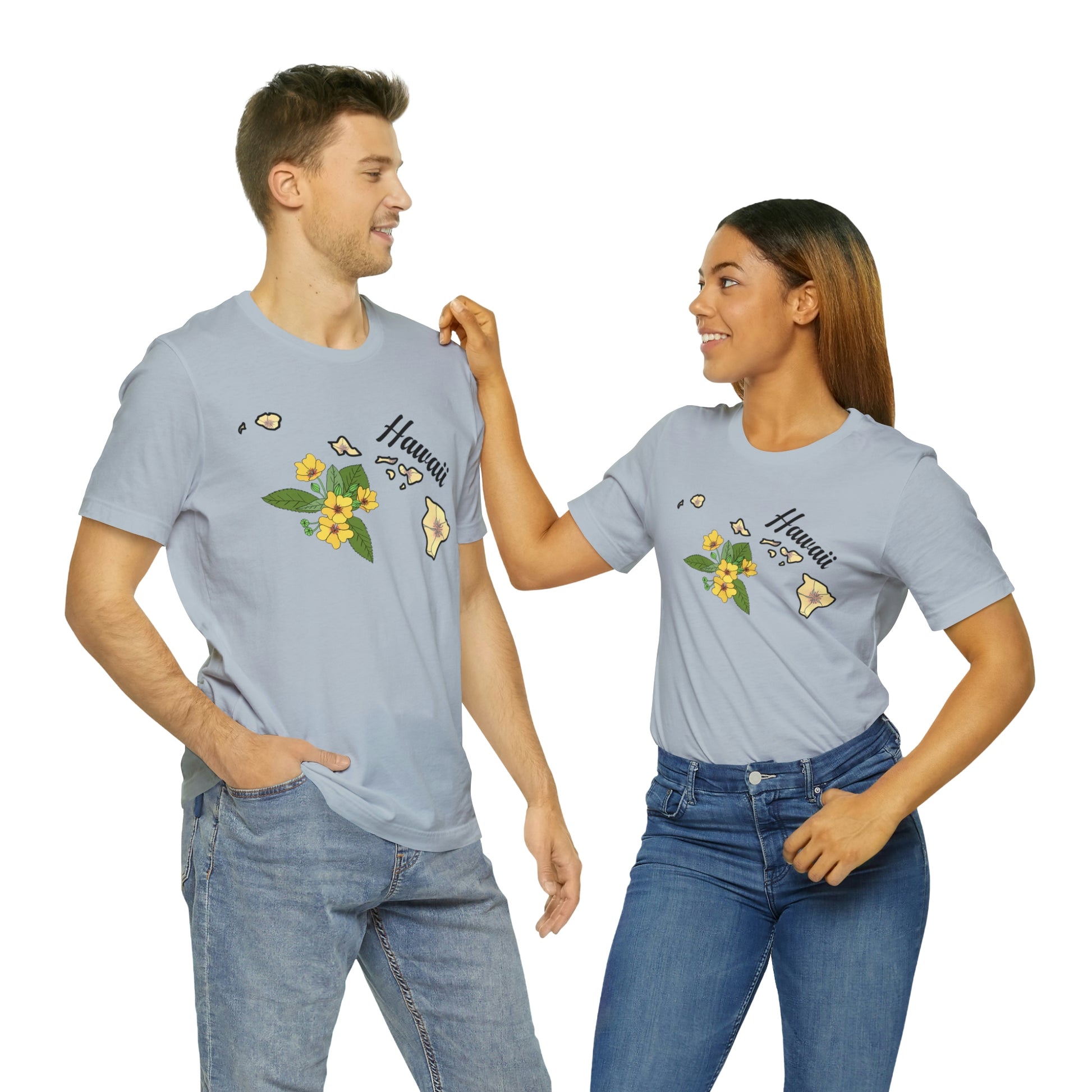 Hawaii State Flower Short Sleeve T-shirt