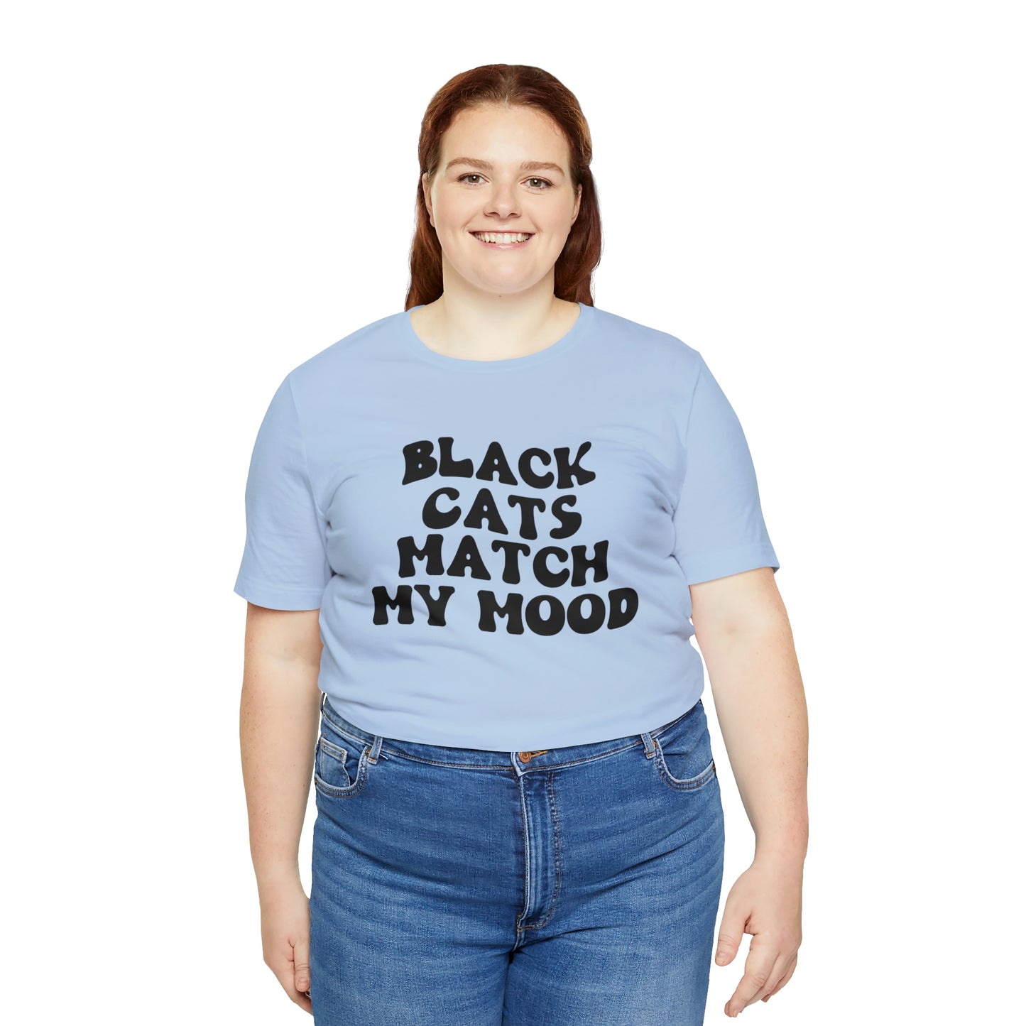 Black Cats Match My Mood Short Sleeve T-shirt
