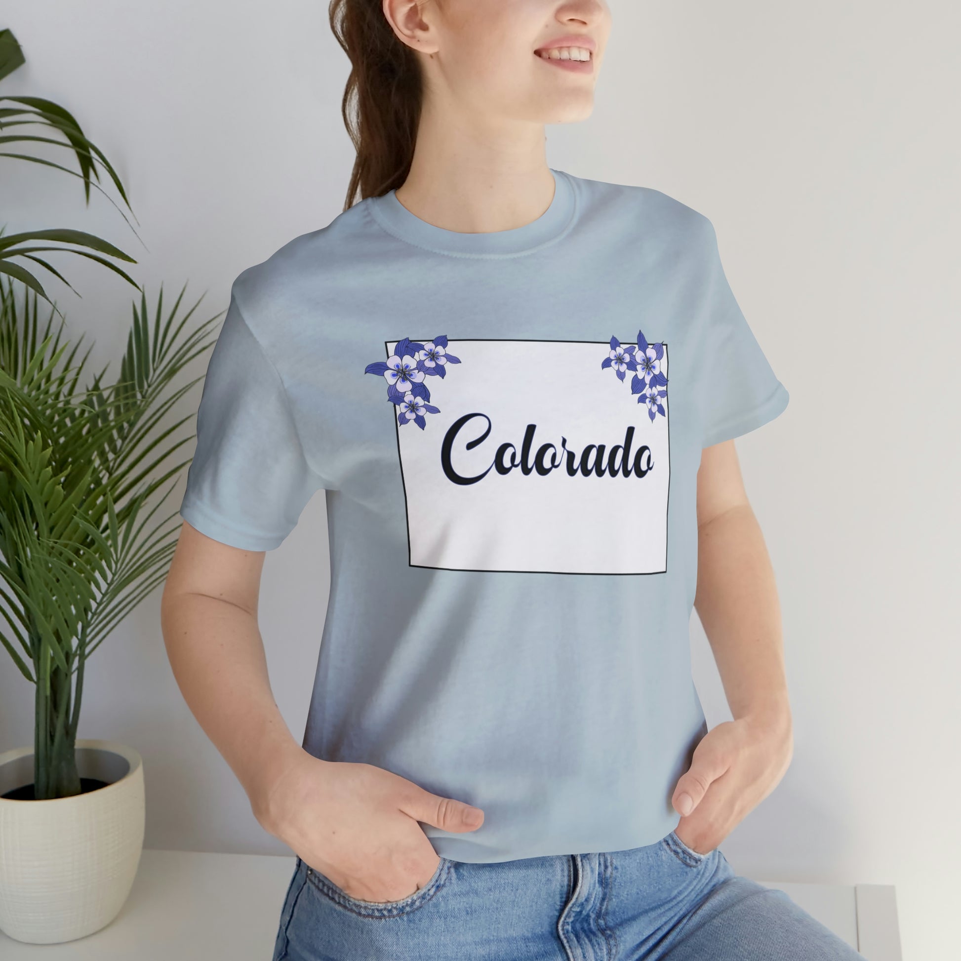 Colorado State Flower Short Sleeve T-shirt