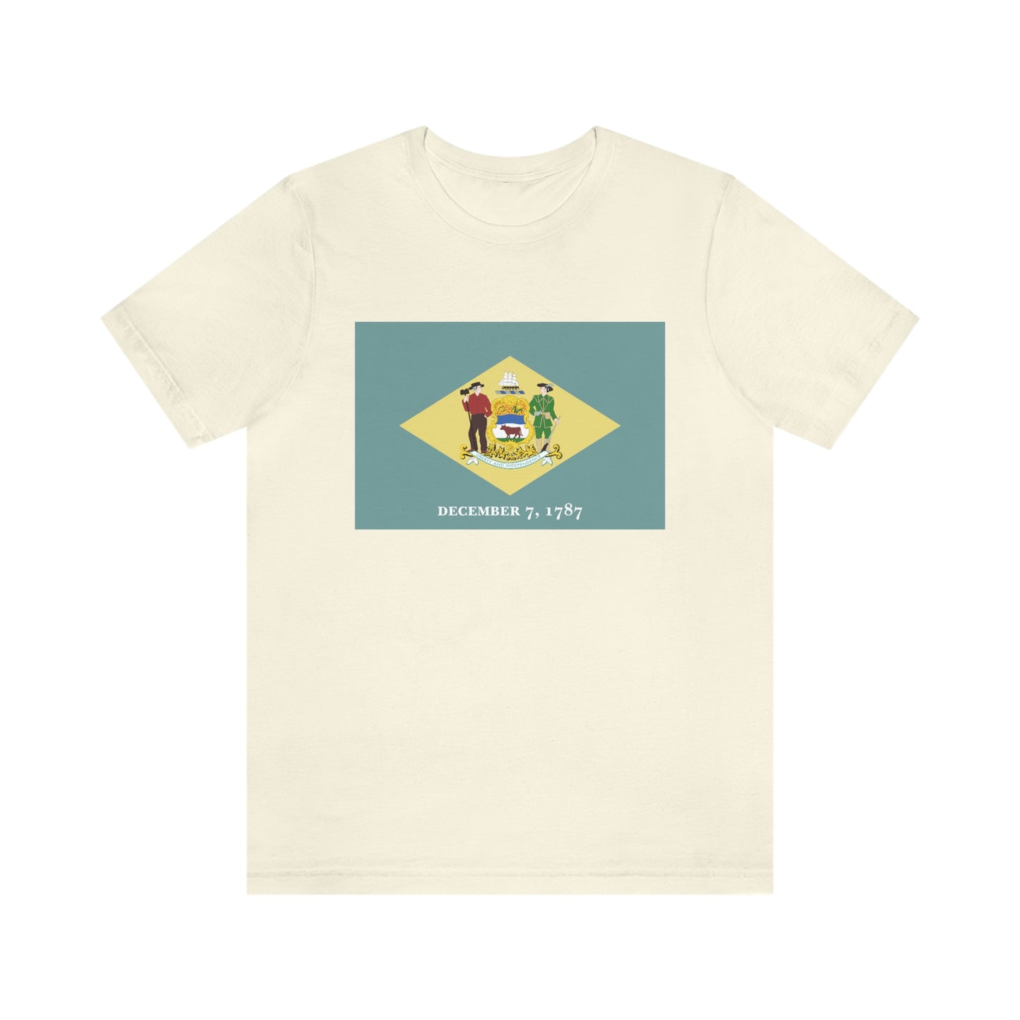 Delaware Flag Unisex Jersey Short Sleeve Tee Tshirt T-shirt