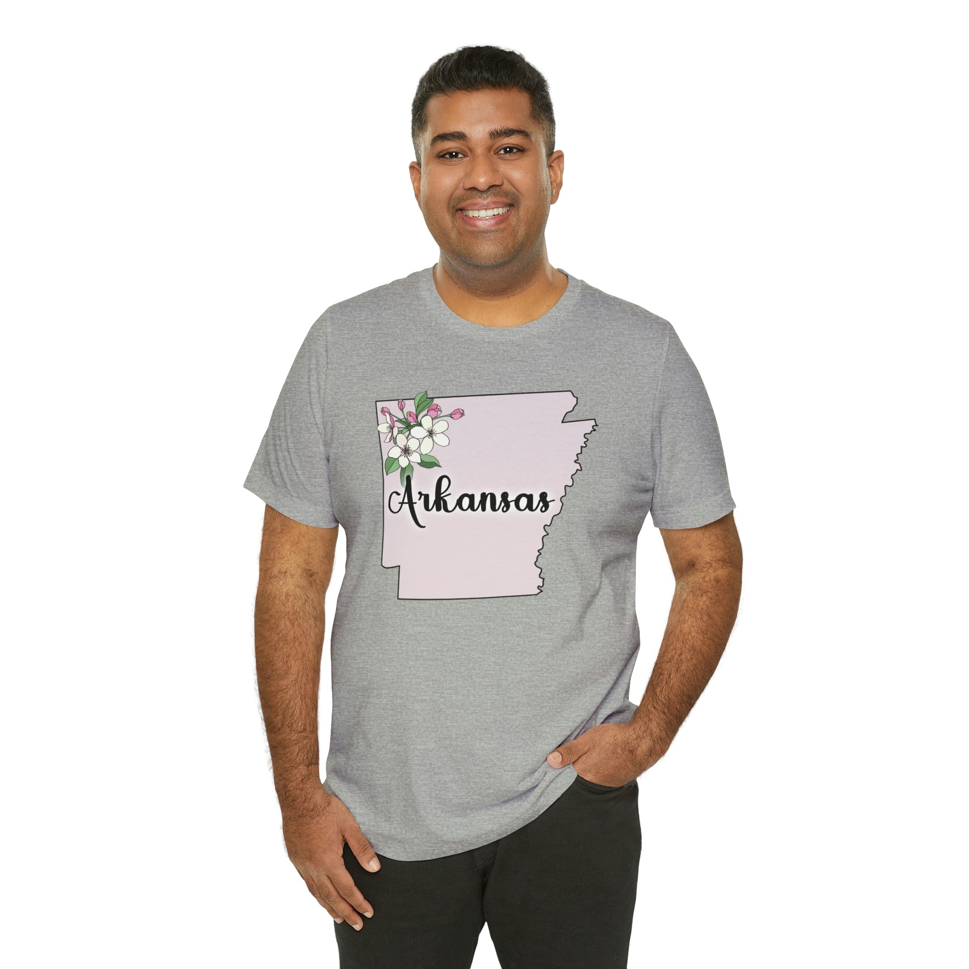 Arkansas State Flower Short Sleeve T-shirt