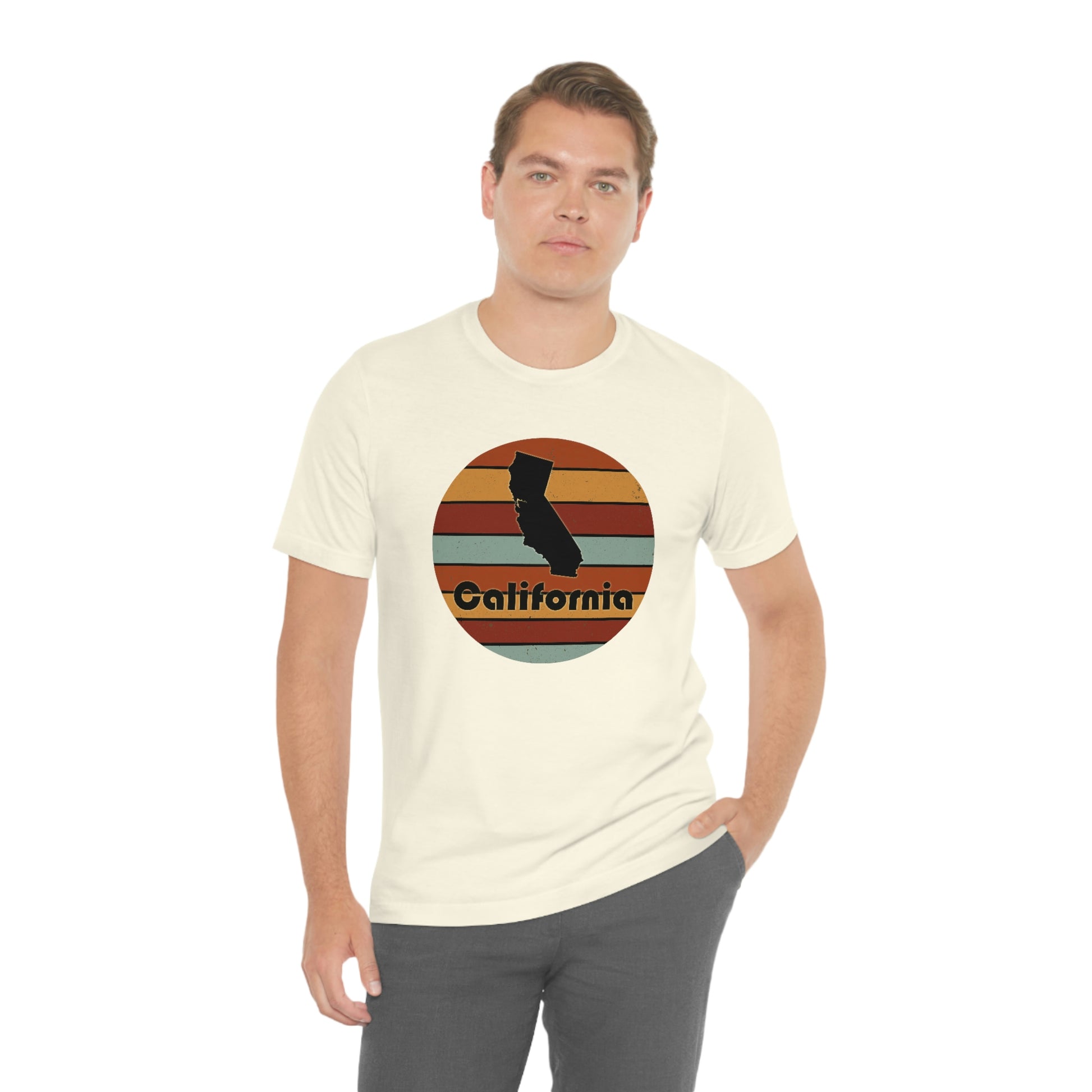 California Retro Sunset Unisex Jersey Short Sleeve Tee Tshirt T-shirt