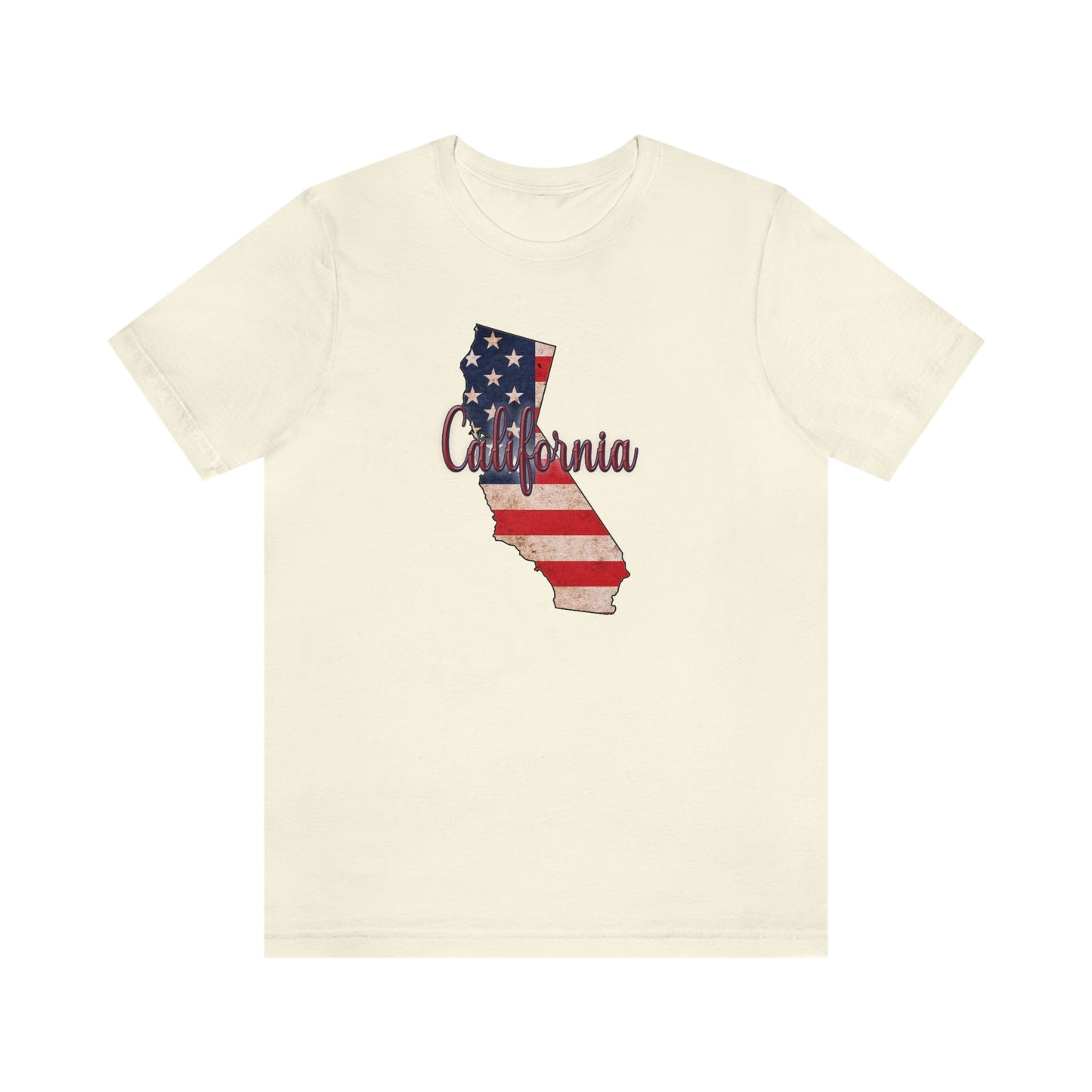 California US Flag Unisex Jersey Short Sleeve Tee Tshirt T-shirt