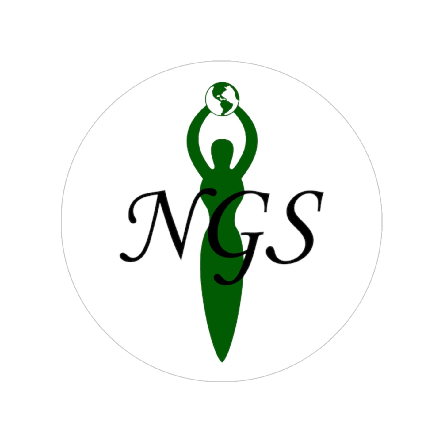 NGS Transparent Outdoor Stickers, Round, 1pc