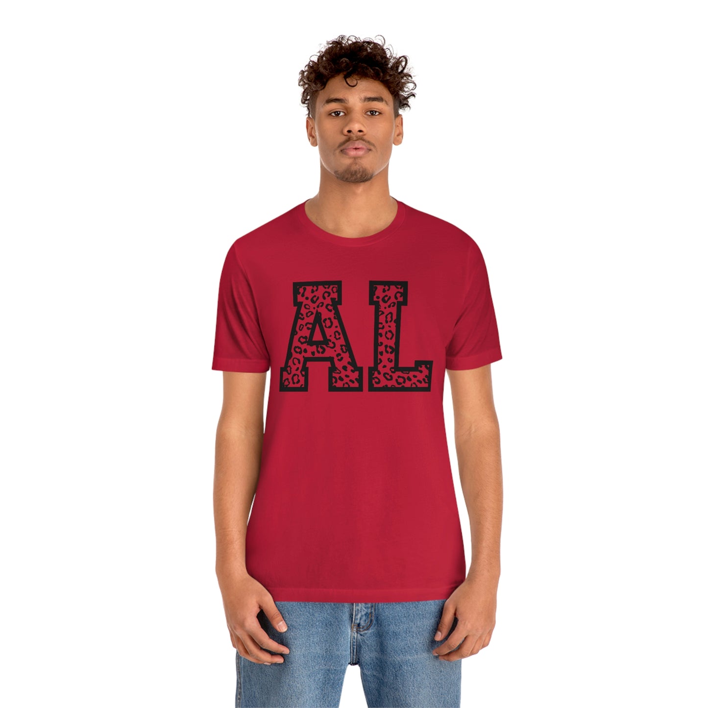 Alabama AL Leopard Unisex Jersey Short Sleeve T-shirt