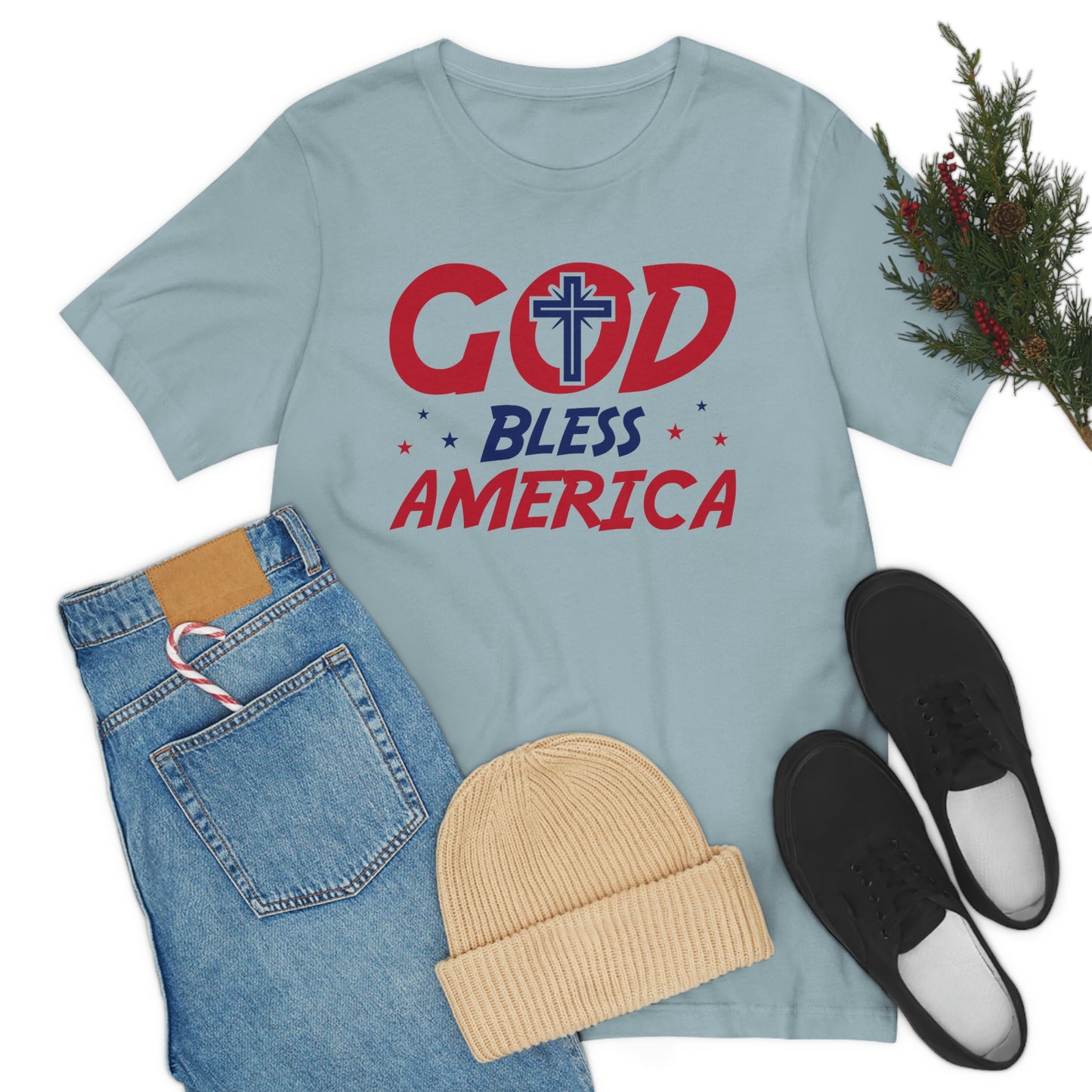 God Bless America Unisex Jersey Short Sleeve Tee