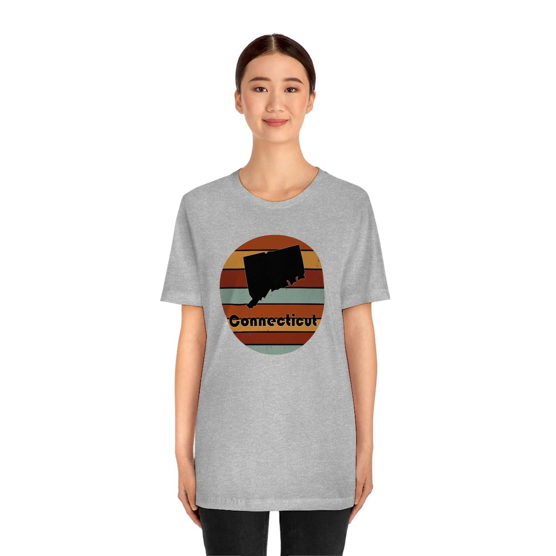 Connecticut Retro Sunset Short Sleeve  T-shirt