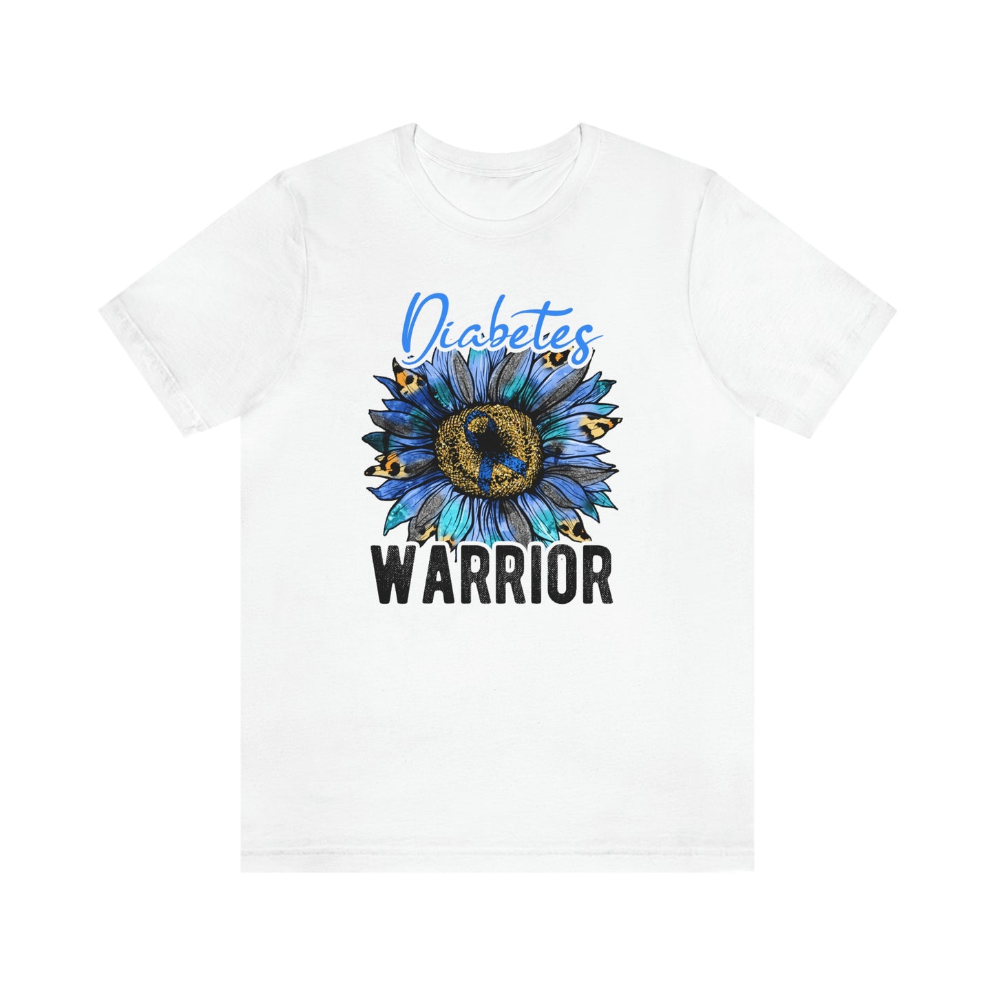 Diabetes Warrior Diabetes Awareness Print Unisex Jersey Short Sleeve Tee