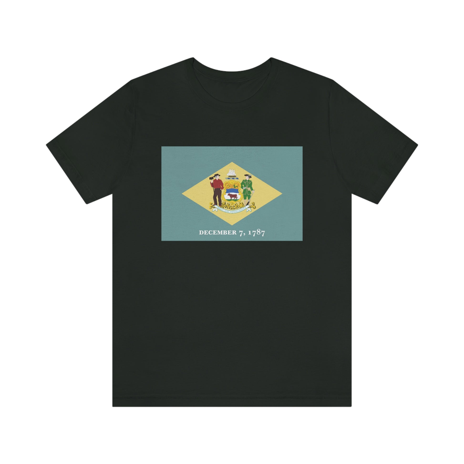 Delaware Flag Unisex Jersey Short Sleeve Tee Tshirt T-shirt