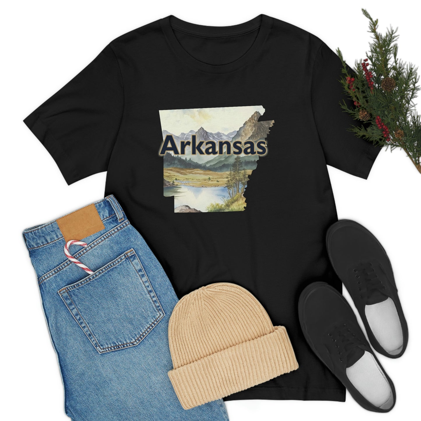 Arkansas Landscape Unisex Jersey Short Sleeve Tee Tshirt T-shirt