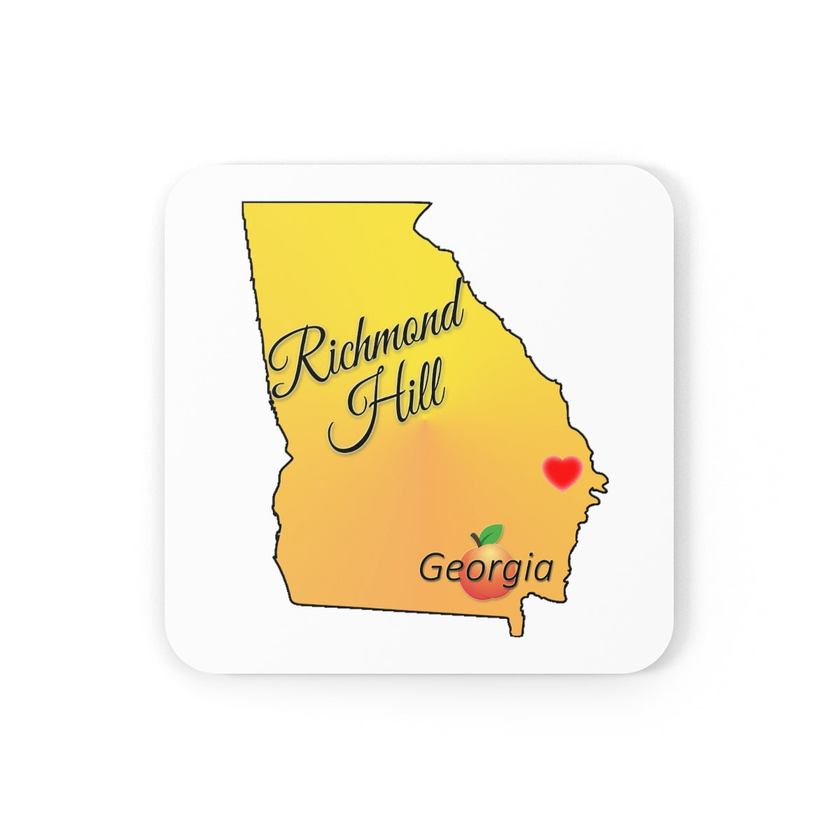 Richmond Hill Georgia Corkwood Coaster Set