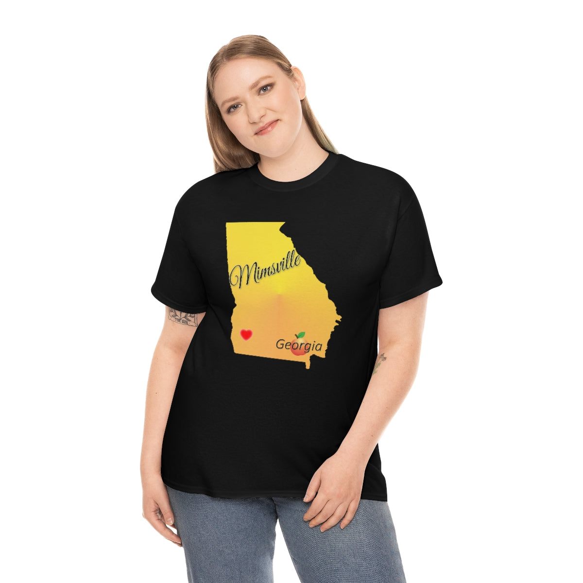 Mimsville Georgia Unisex Heavy Cotton Tee