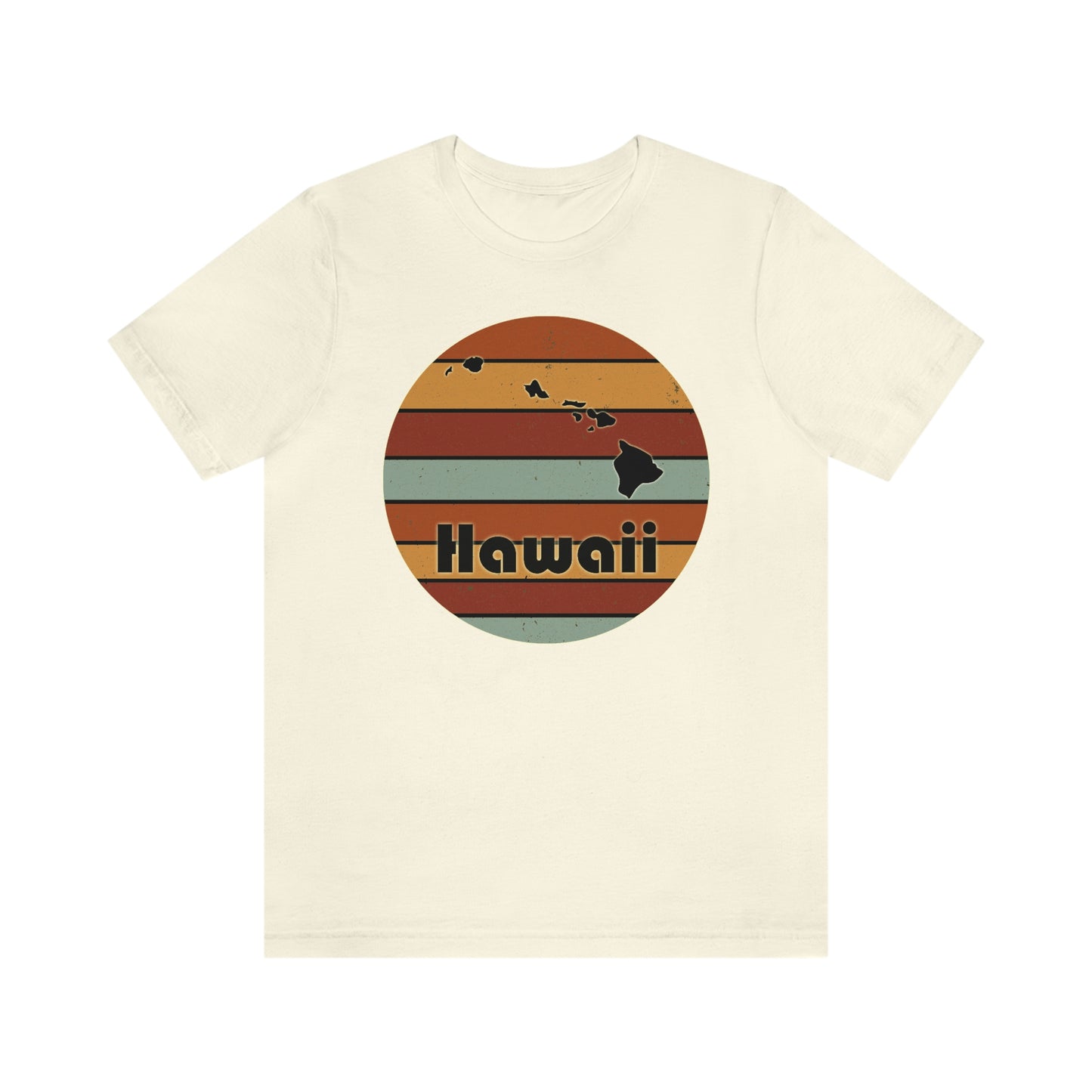 Hawaii Retro Sunset Short Sleeve T-shirt
