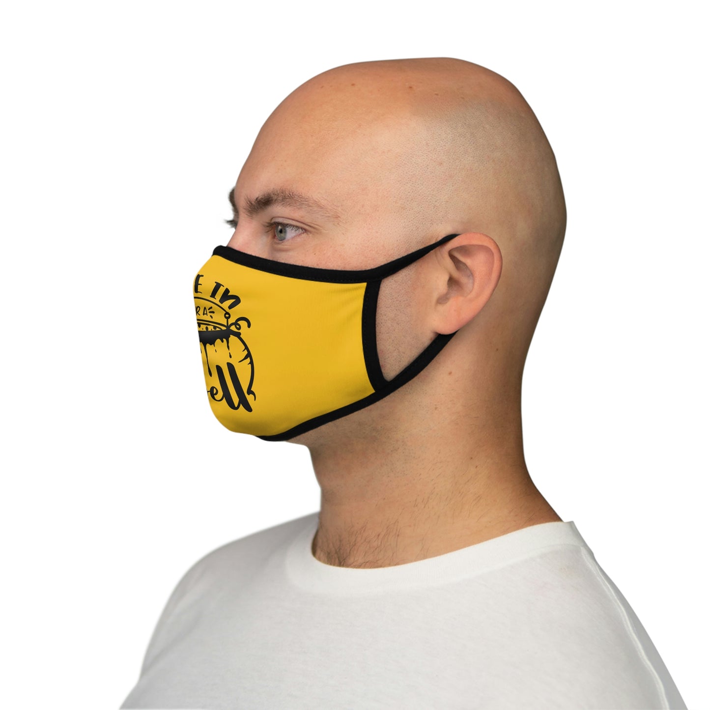 Come in for a Spell Fitted Polyester Face Mask