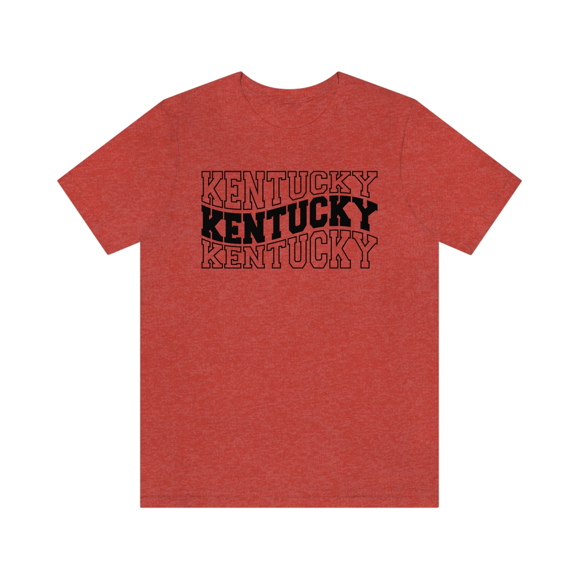 Kentucky Varsity Letters Triple Wavy Short Sleeve T-shirt