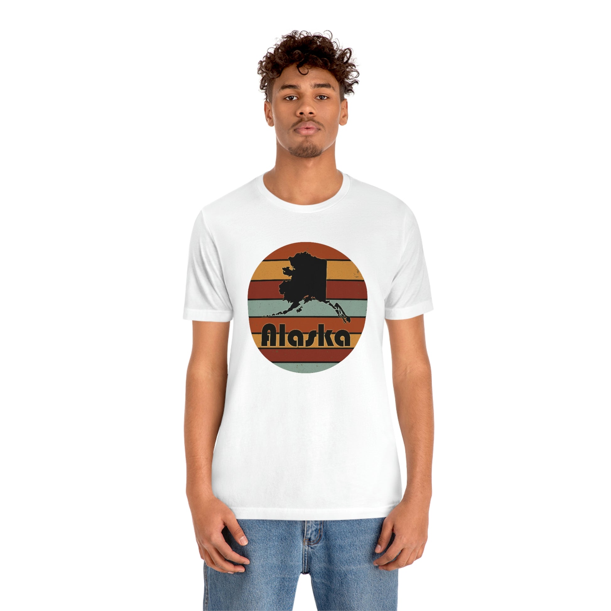 Alaska Retro Sunset Unisex Jersey Short Sleeve T-shirt