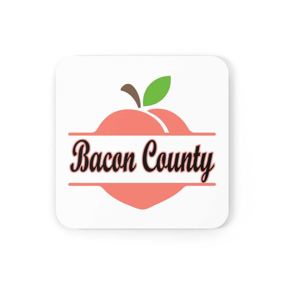 Bacon County Georgia Corkwood Coaster Set