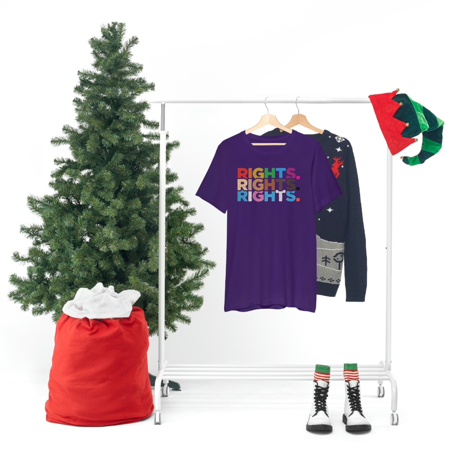 Rights. Rights. Rights. LGBTQIA Unisex Jersey Short Sleeve Tee