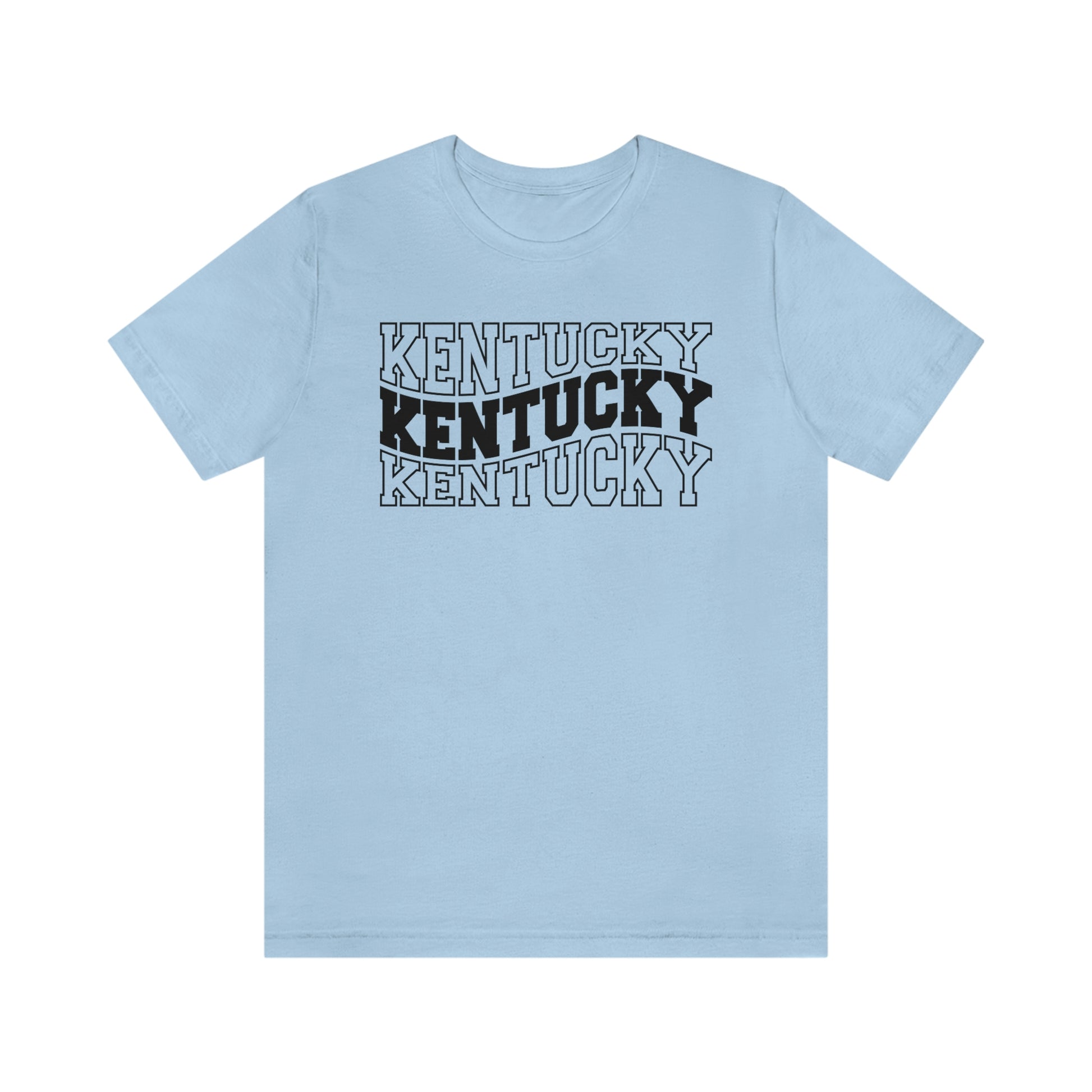 Kentucky Varsity Letters Triple Wavy Short Sleeve T-shirt