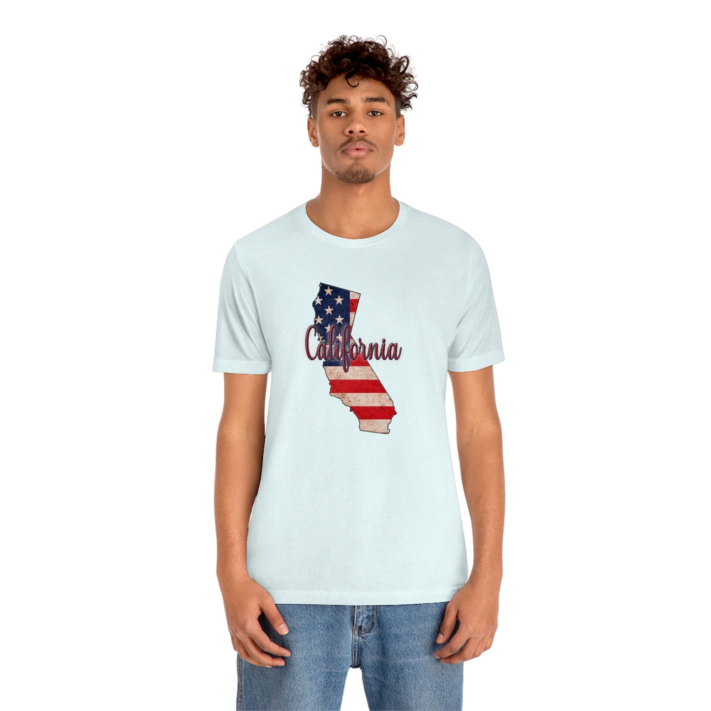 California US Flag Unisex Jersey Short Sleeve Tee Tshirt T-shirt