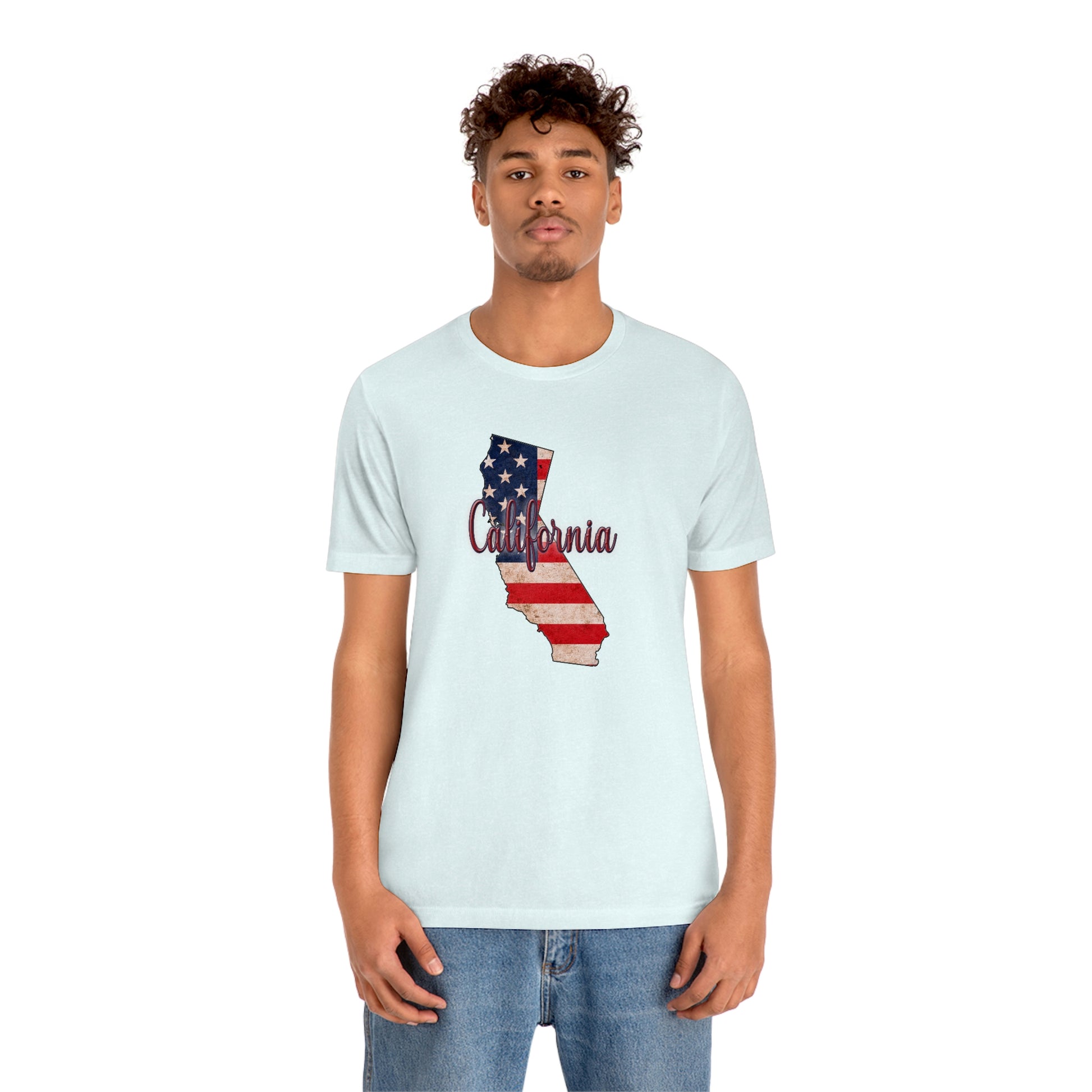 California US Flag Unisex Jersey Short Sleeve Tee Tshirt T-shirt