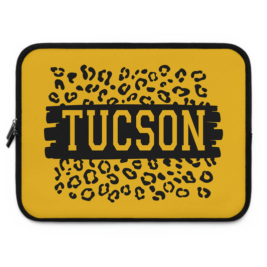 Tucson Arizona Leopard Print Background Laptop Sleeve