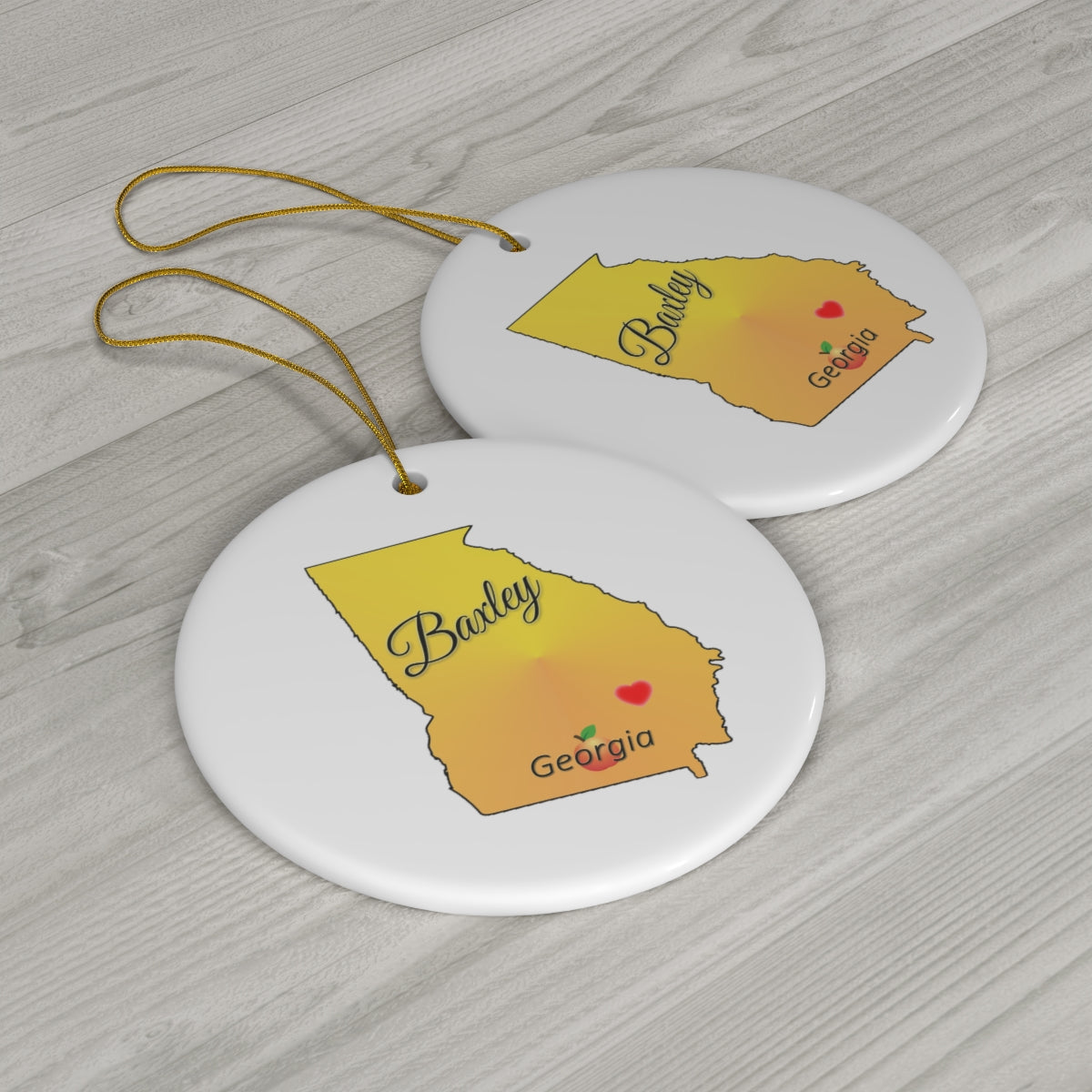 Baxley Georgia Ceramic Ornament, 1-Pack