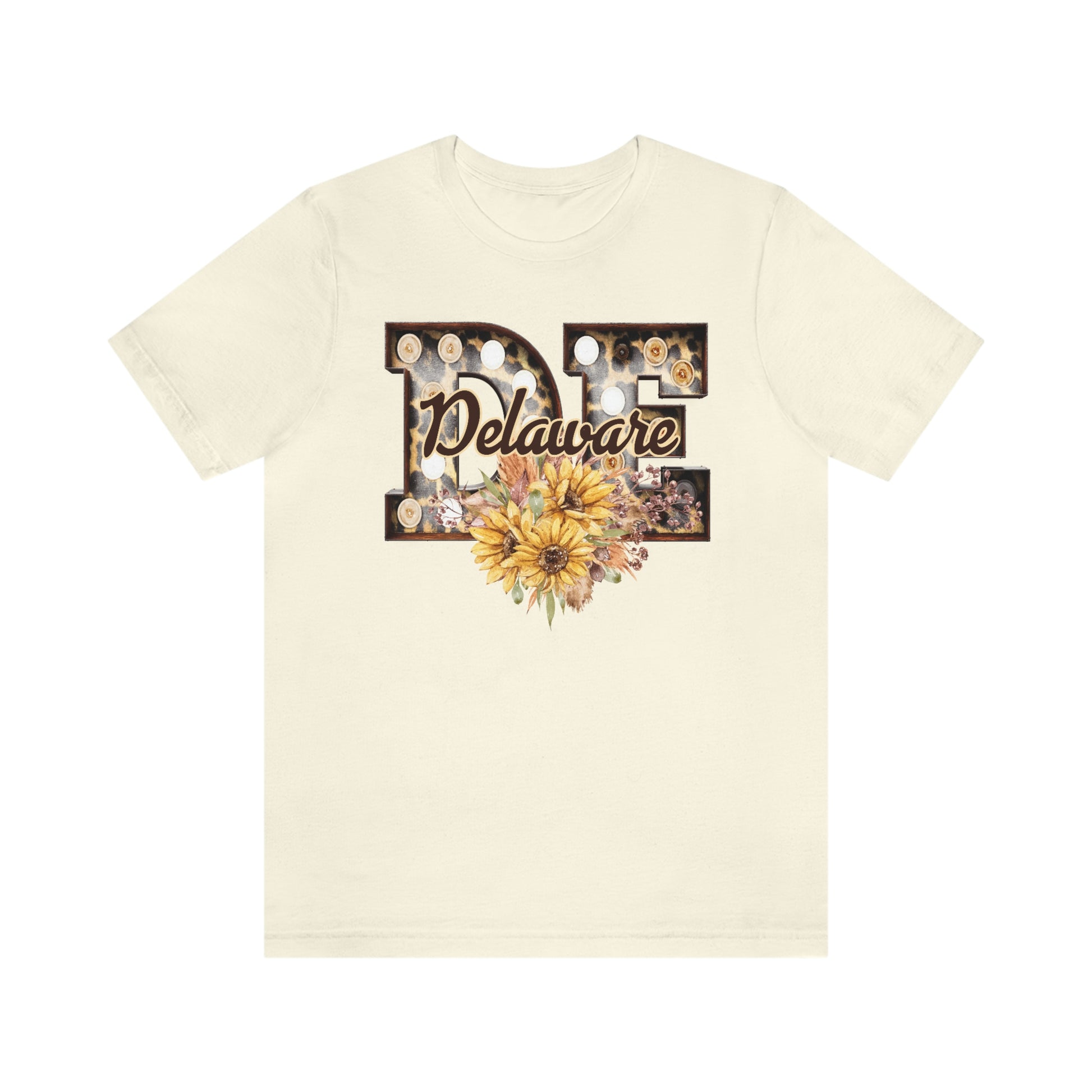 Delaware with Sunflowers Short Sleeve  T-shirt
