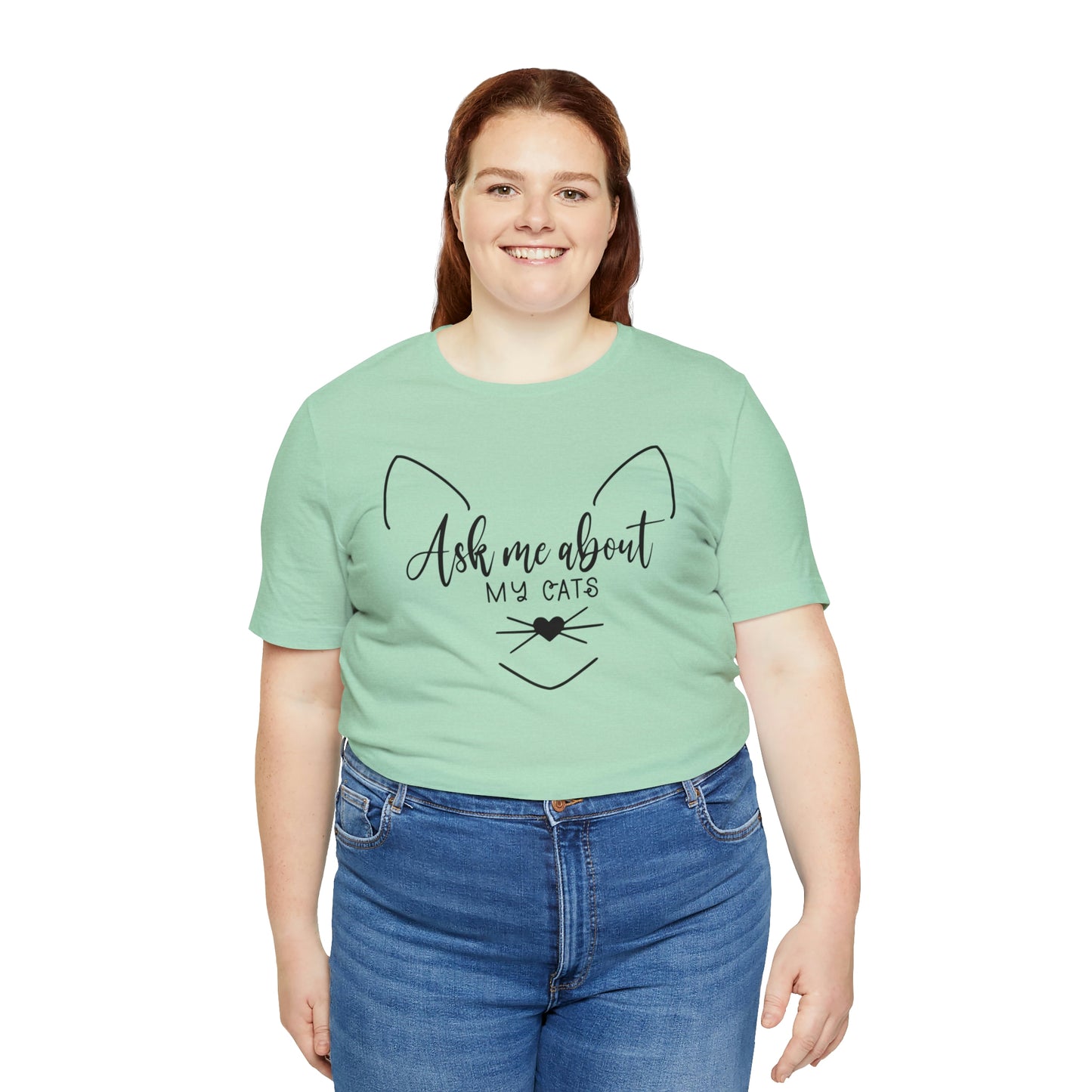 Ask Me About My Cats Short Sleeve T-shirt