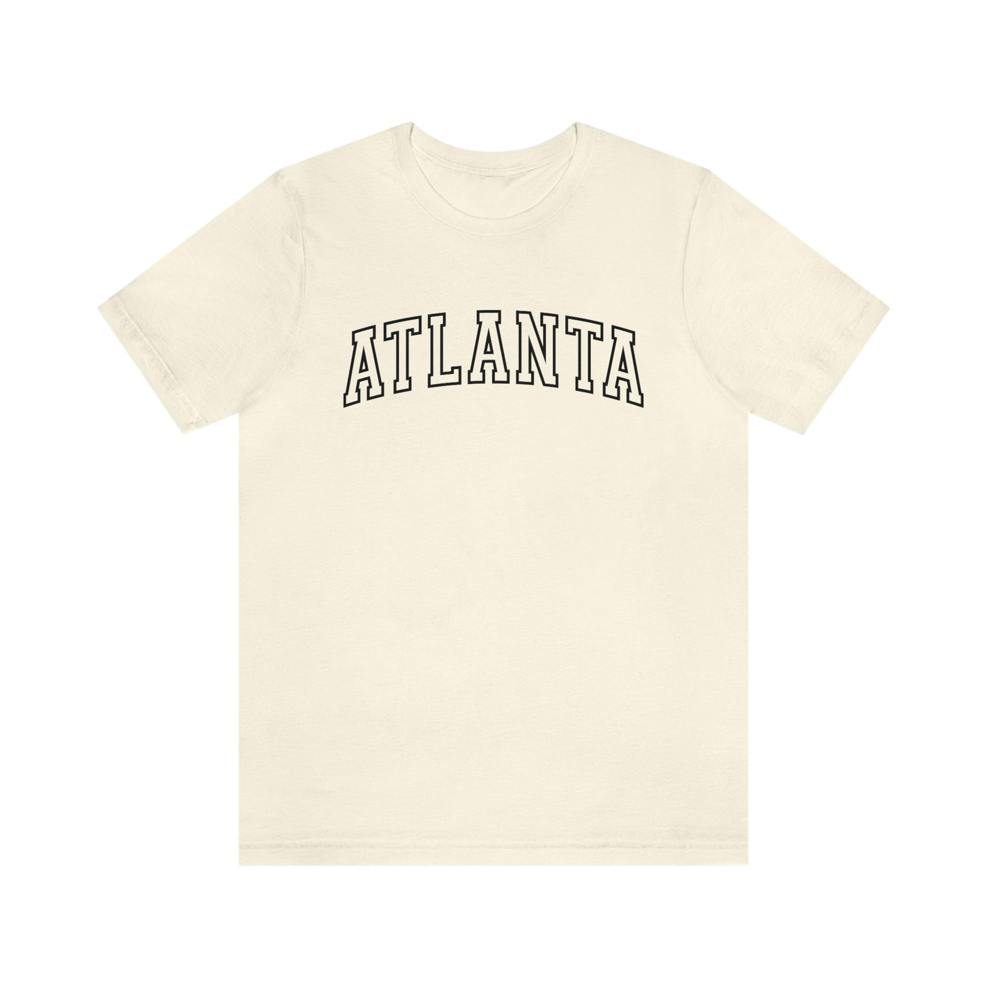 Atlanta Georgia Varsity Letters Arch Short Sleeve T-shirt