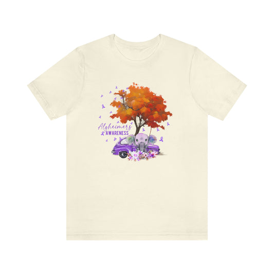 Alzheimer's Awareness Print Unisex Jersey Short Sleeve Tee