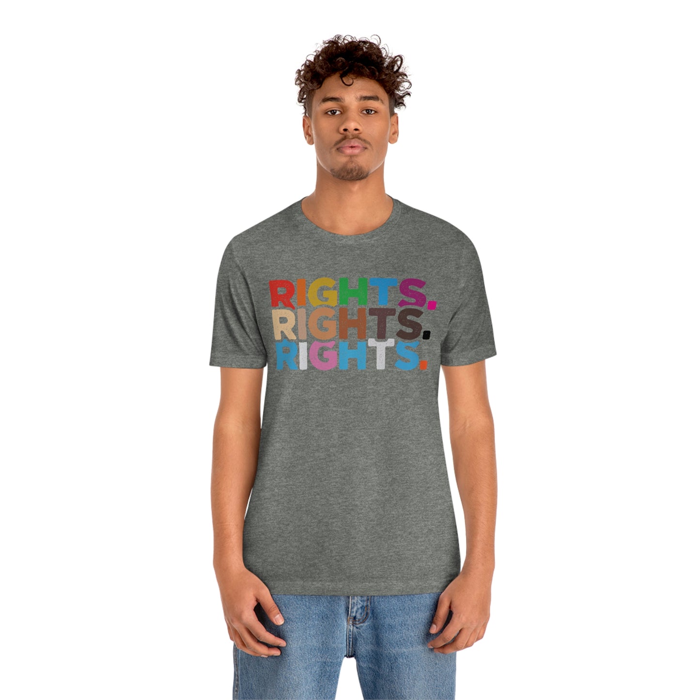 Rights. Rights. Rights. LGBTQIA Unisex Jersey Short Sleeve Tee