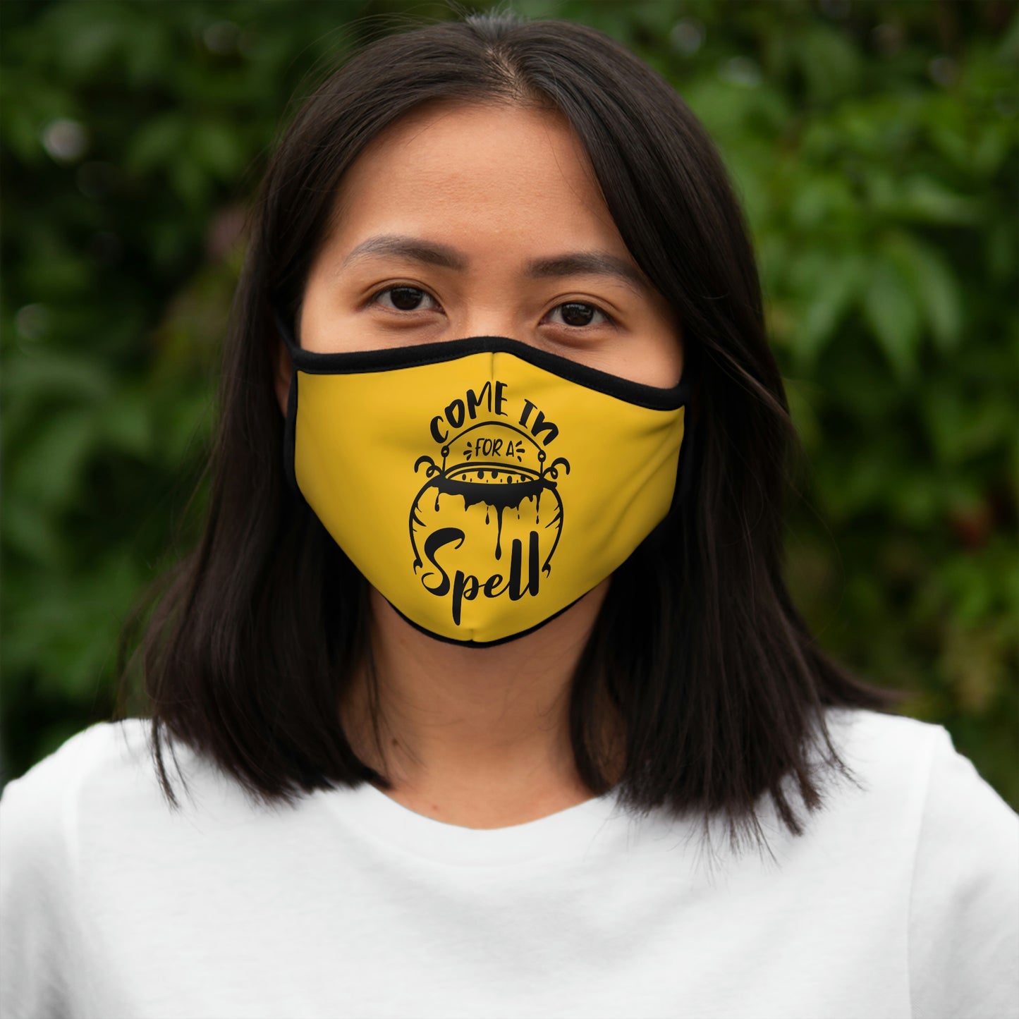 Come in for a Spell Fitted Polyester Face Mask