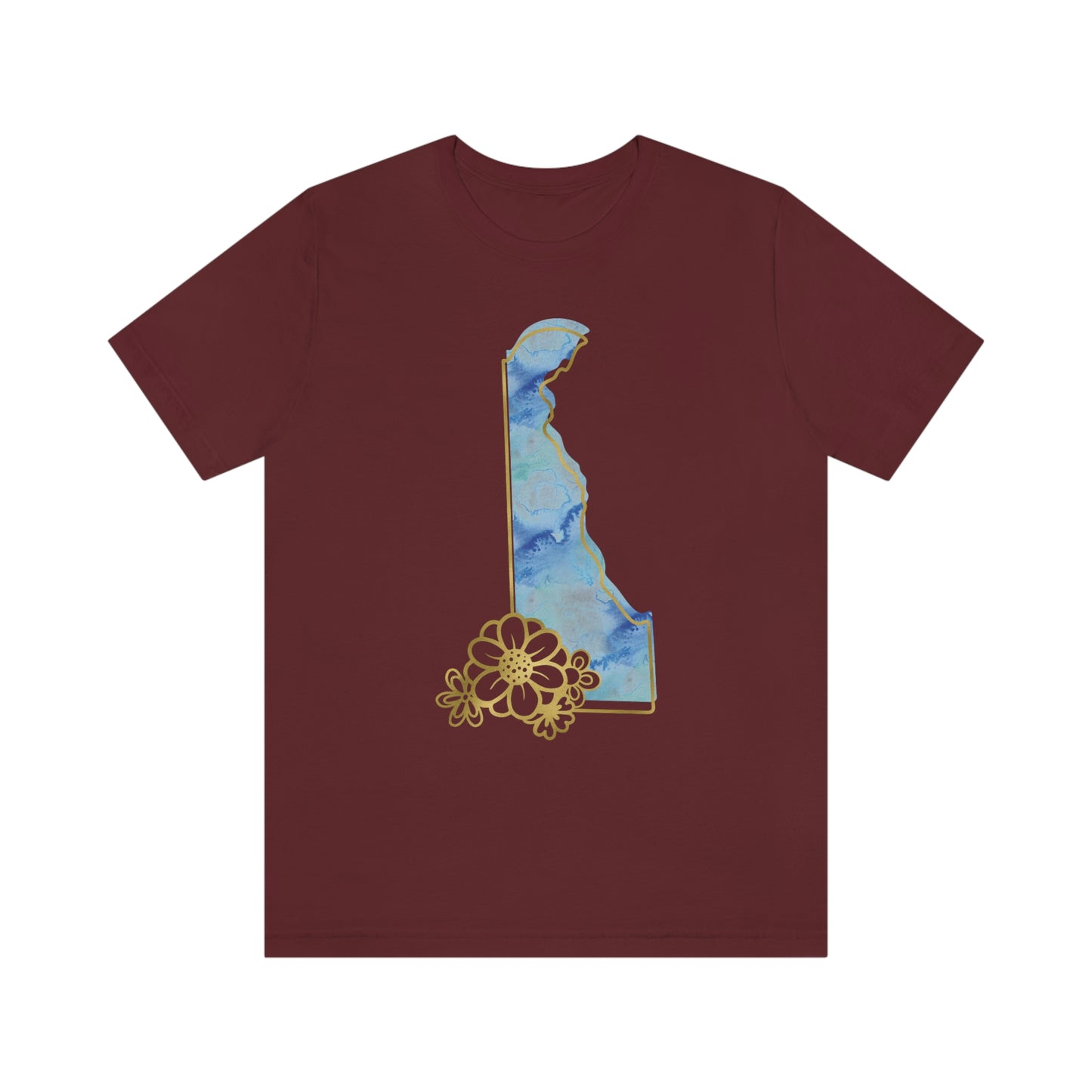 Delaware Watercolor Short Sleeve T-shirt