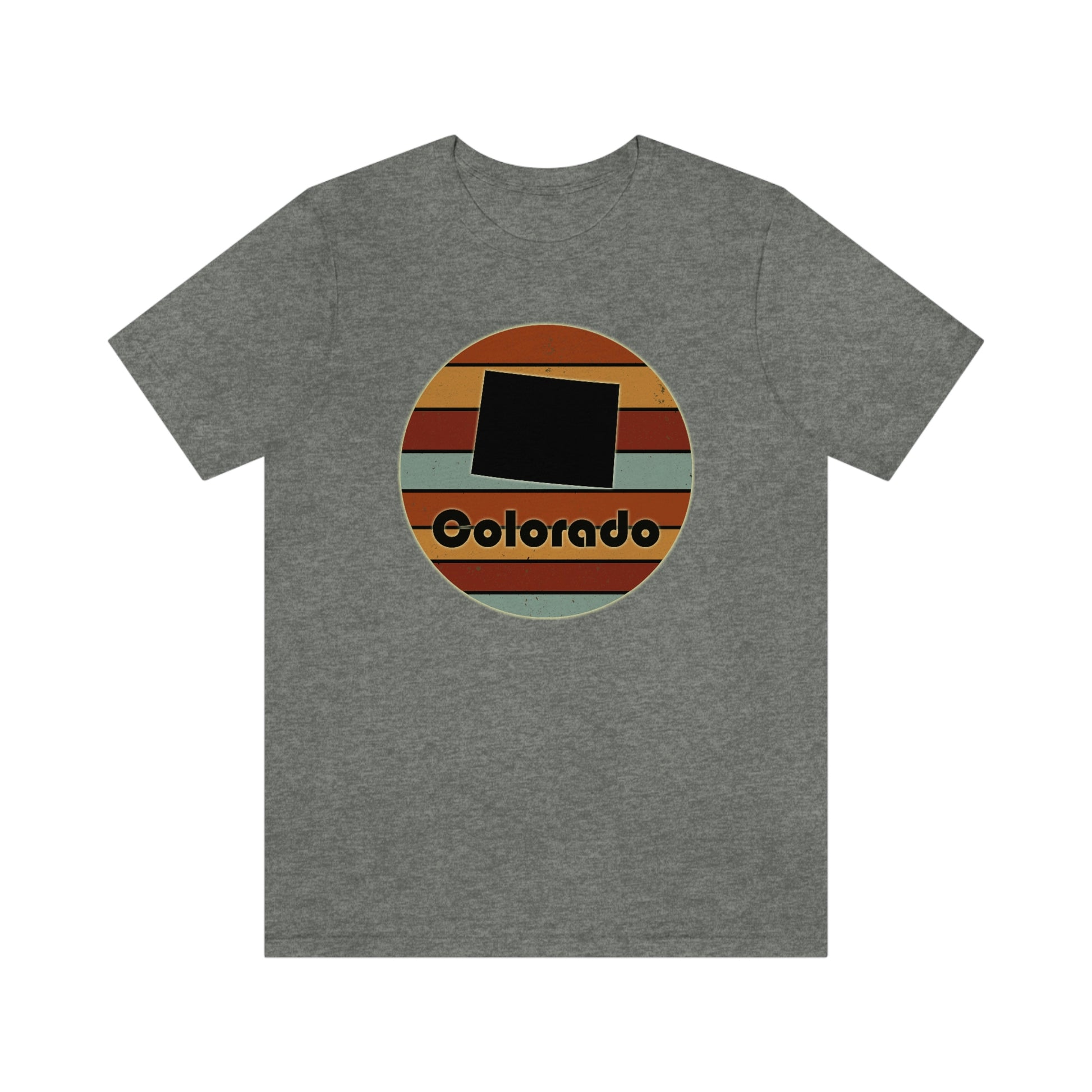 Colorado Retro Sunset Unisex Jersey Short Sleeve Tee Tshirt T-shirt