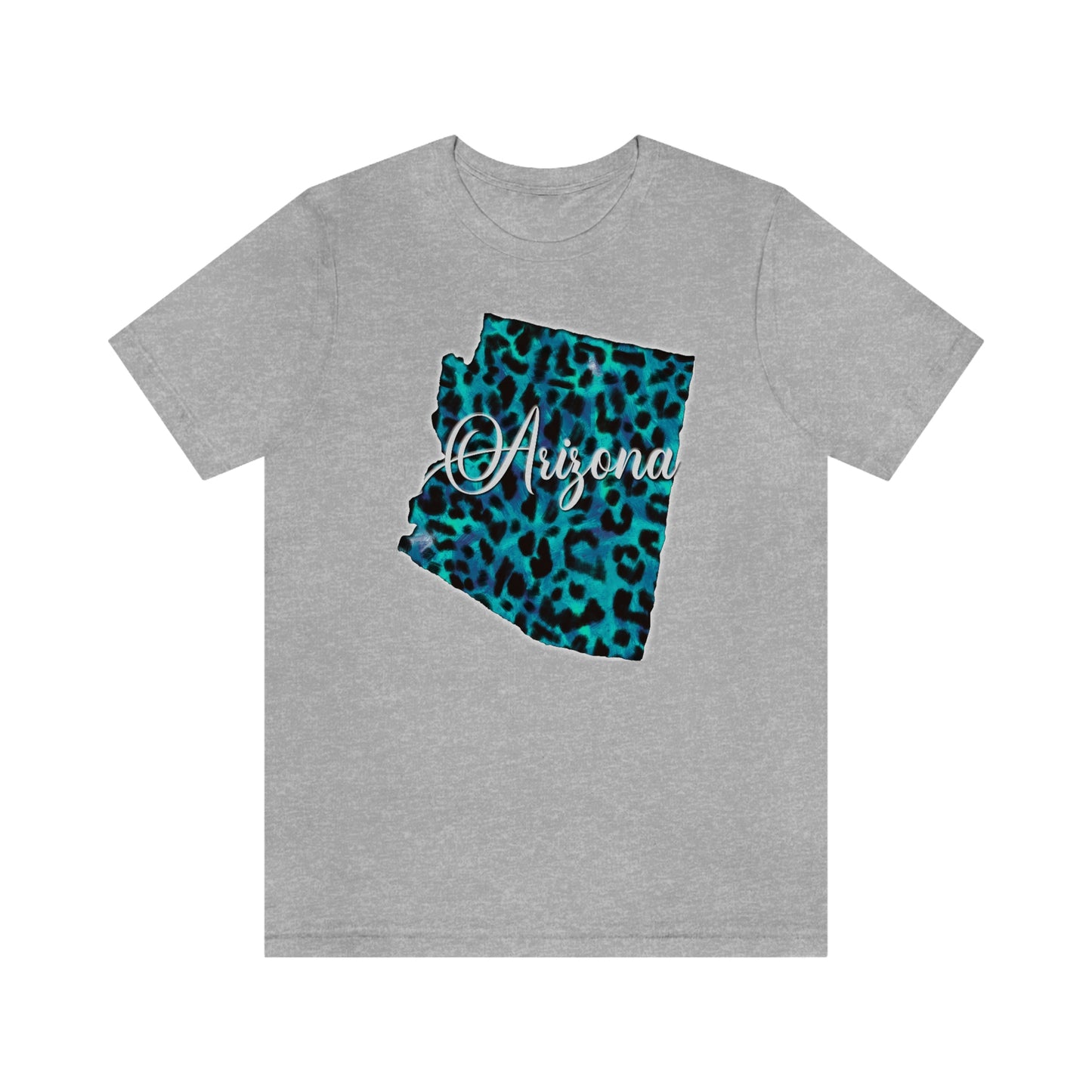 Arizona Blue Leopard Unisex Jersey Short Sleeve Tee Tshirt T-shirt