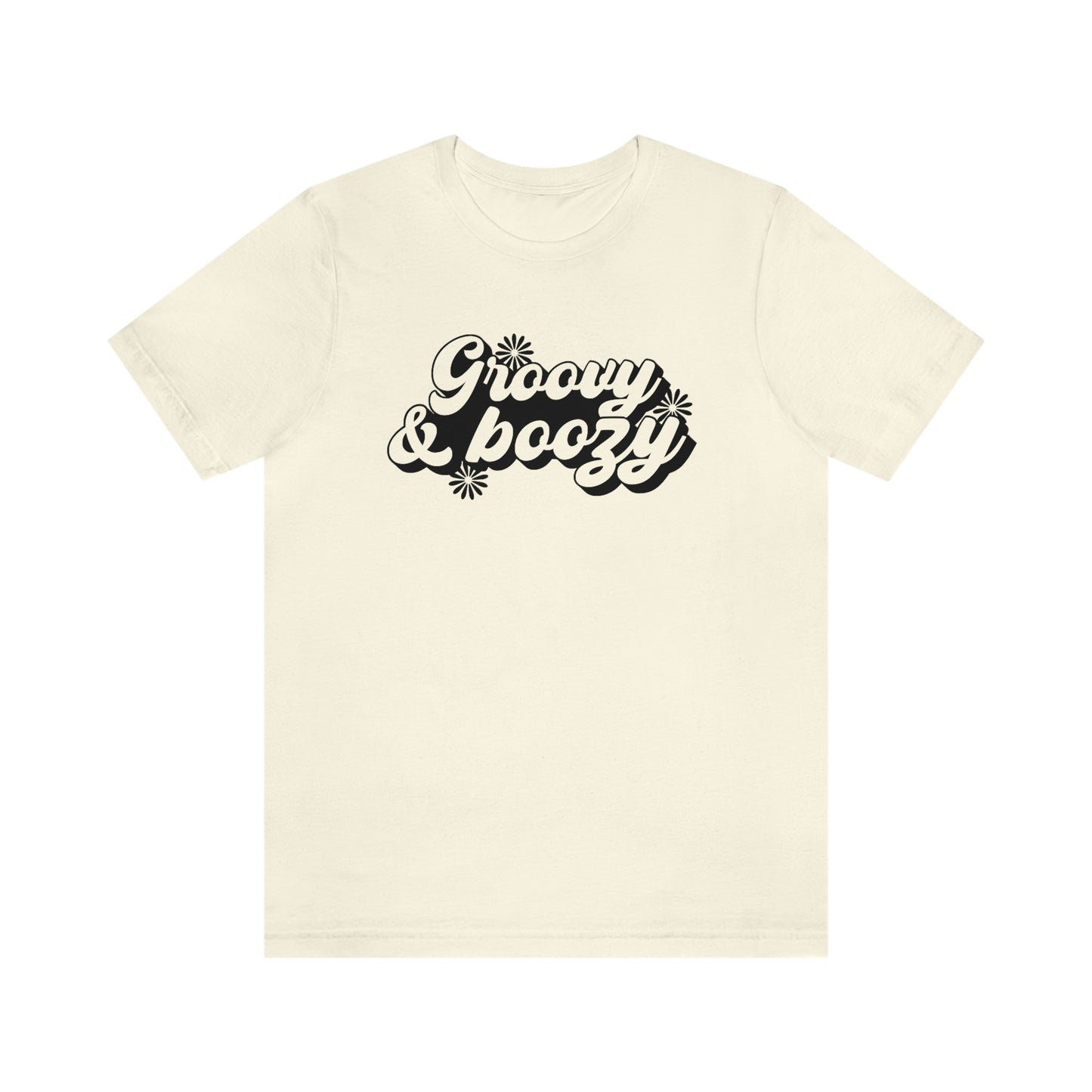 Groovy and Boozy Unisex Jersey Short Sleeve Tee