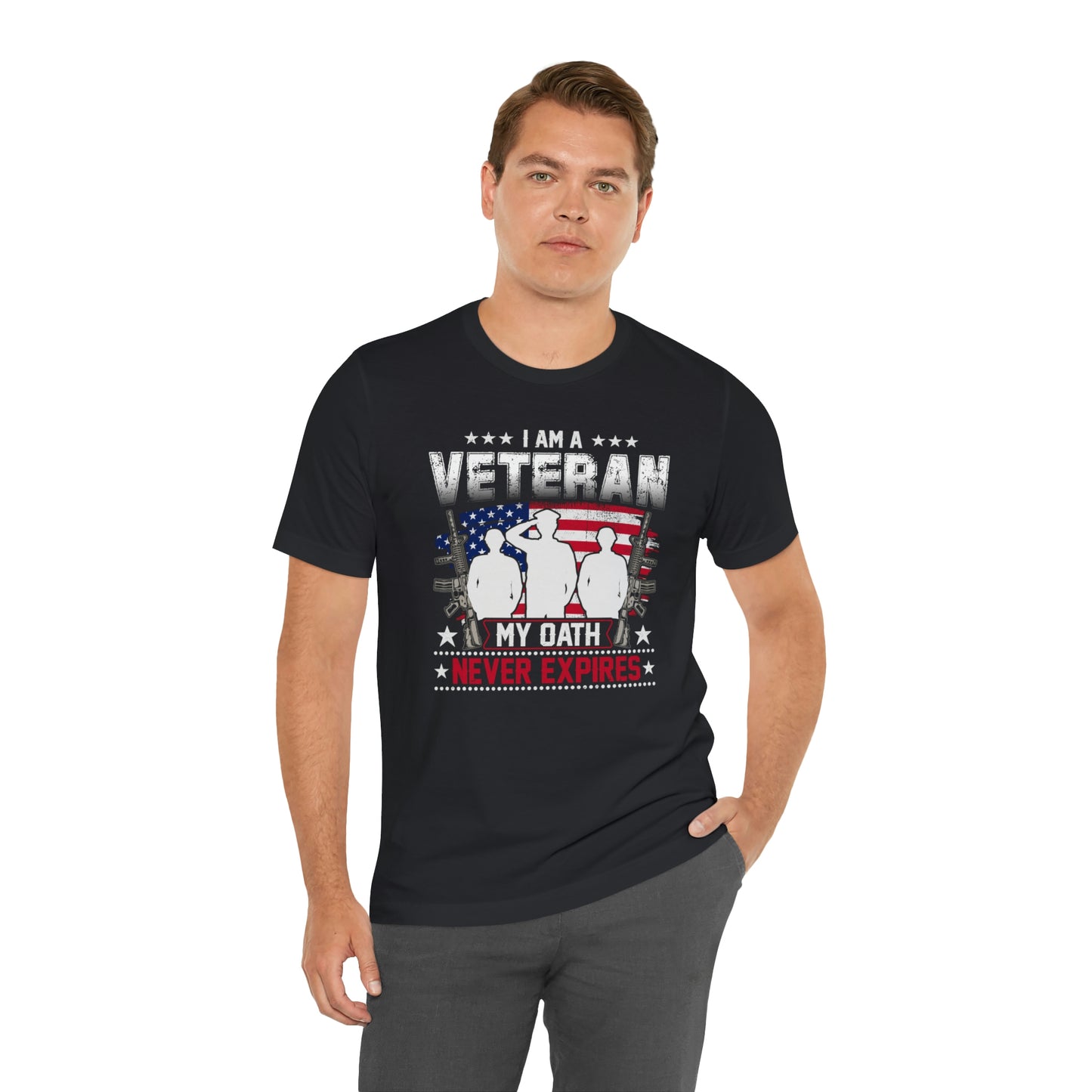 I am a Veteran My Oath Never Expires Short Sleeve T-shirt