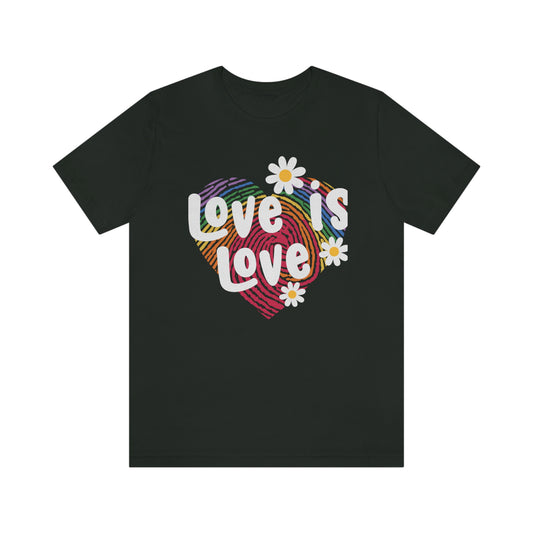 Love is Love  Print Unisex Jersey Short Sleeve Tee